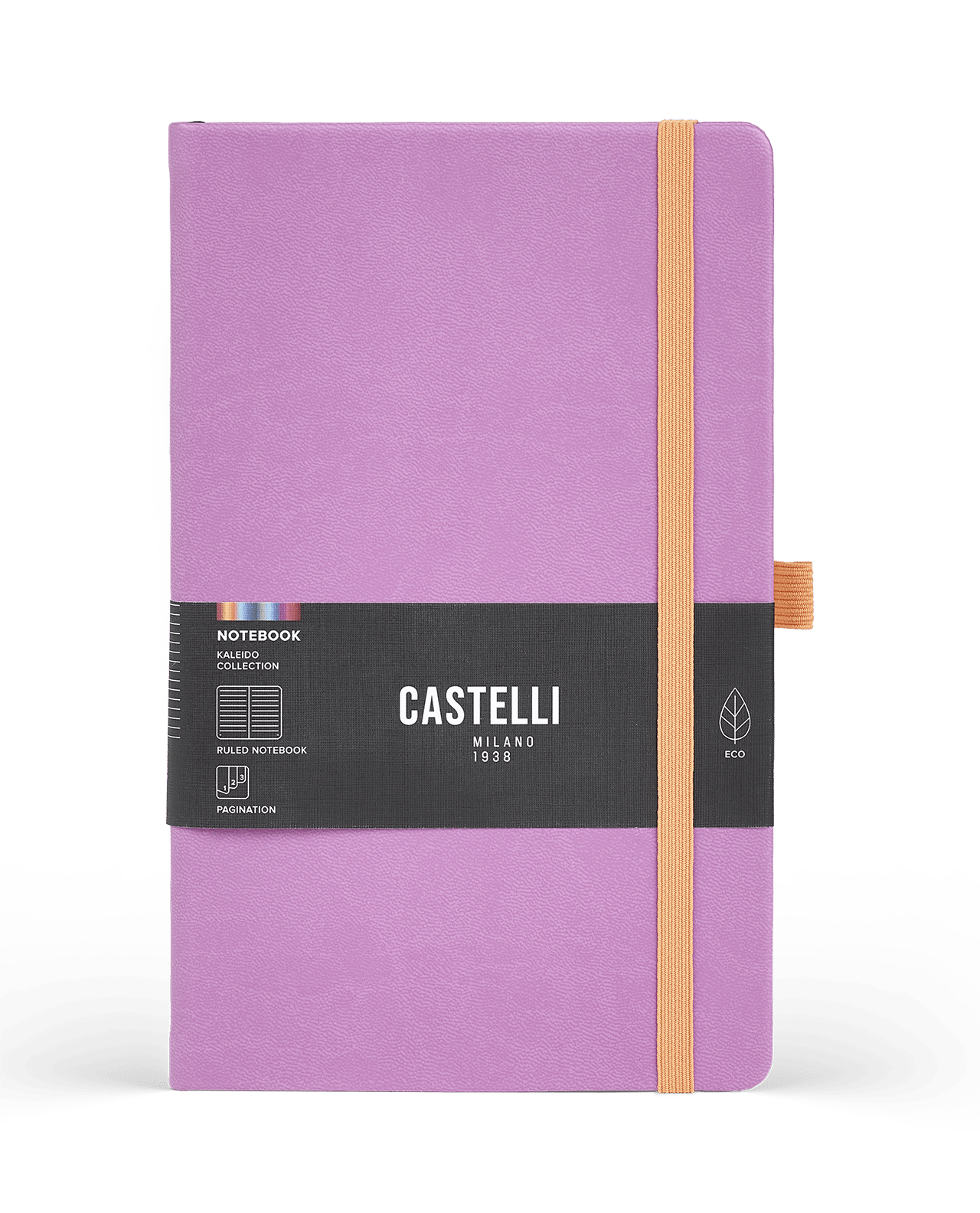 Carnet CASTELLI MILANO Kaleido - 19 x 25 cm - Hardcover - Ligné - Lilac - 8056149953891