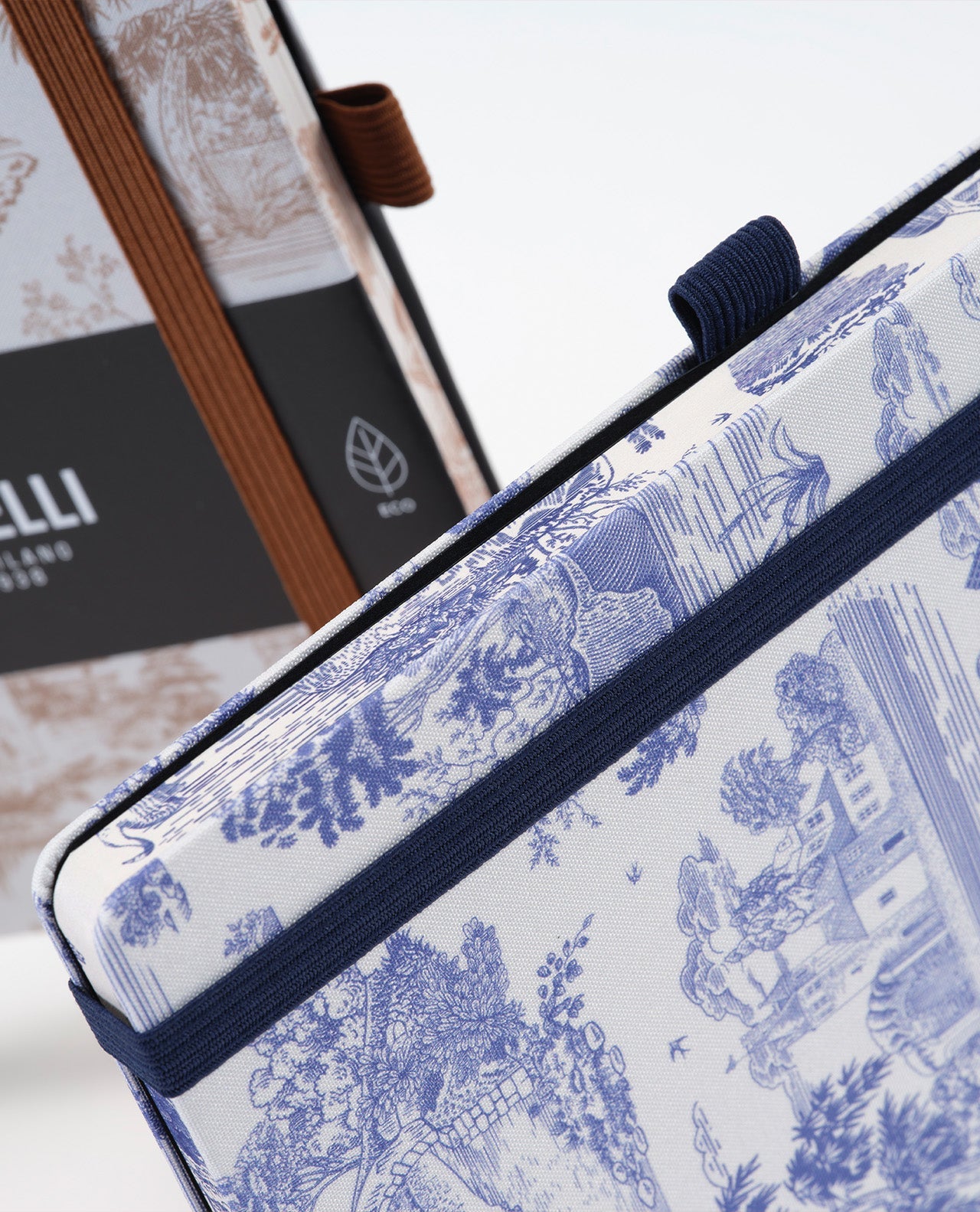 Carnet CASTELLI MILANO Landscapes - 13 x 21 cm - Hardcover - Ligné - Marine Blue - 8056149959862