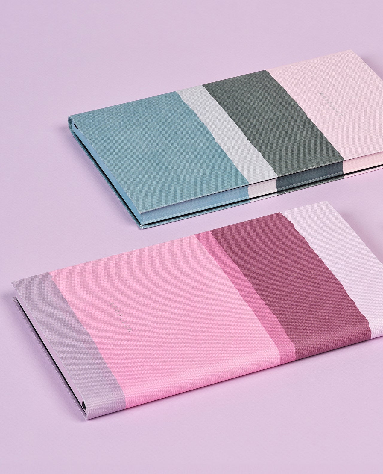 Carnet CASTELLI MILANO Stripes - 19 x 25 cm - Hardcover - Ligné - Bubblegum - 8056149954621