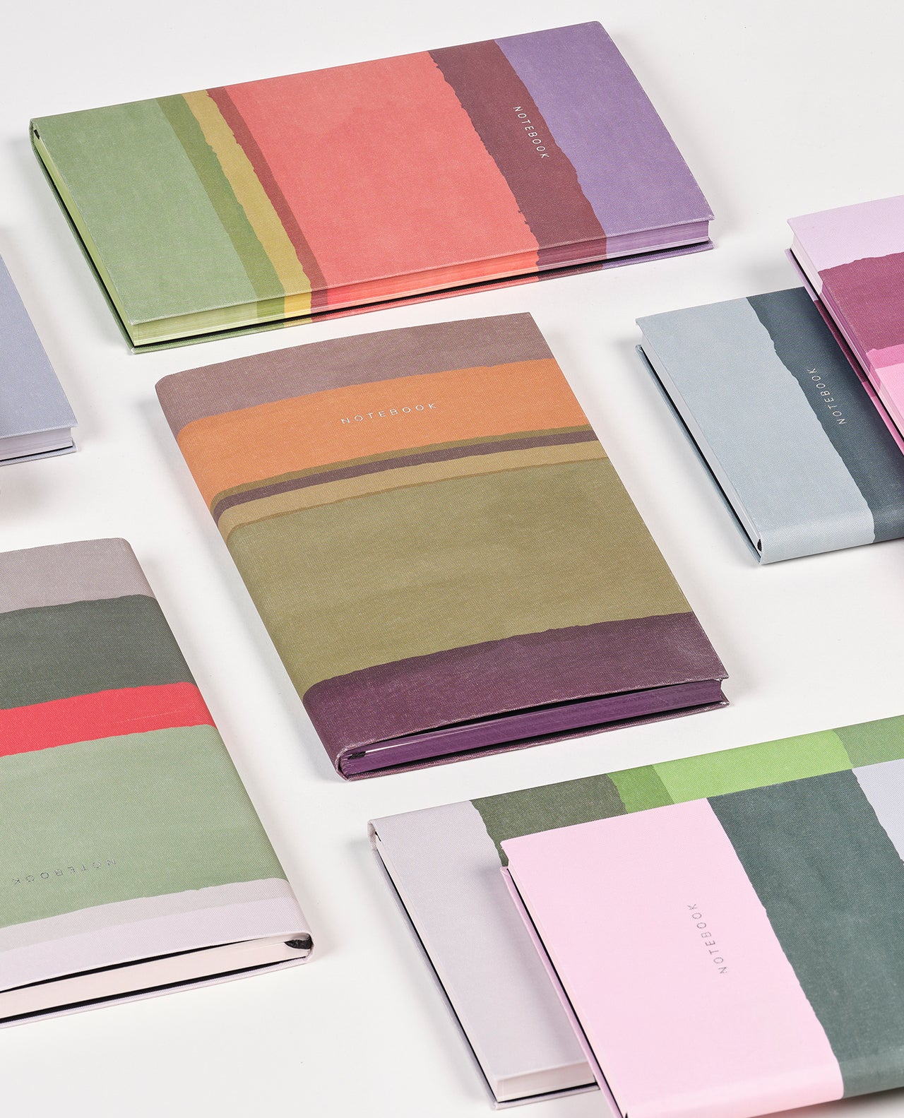 Carnet CASTELLI MILANO Stripes - 19 x 25 cm - Hardcover - Ligné - Mustard - 8056149954645