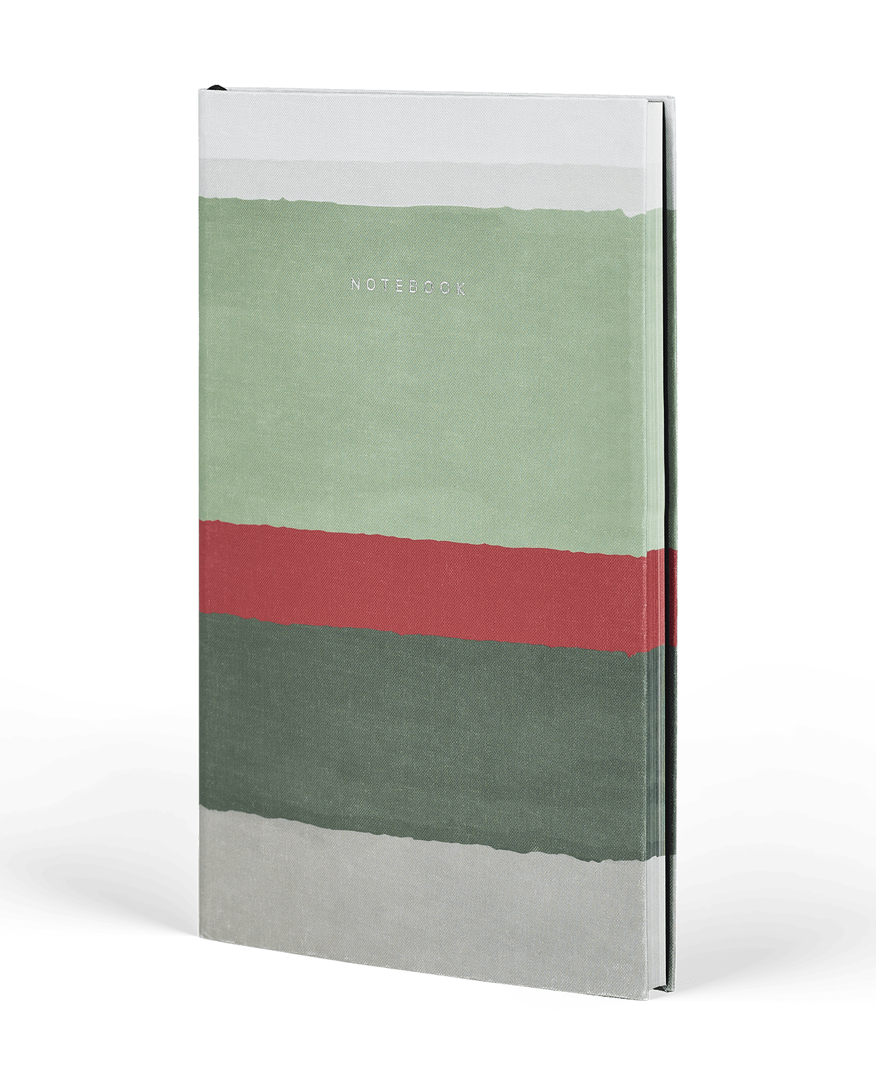 Carnet CASTELLI MILANO Stripes - 19 x 25 cm - Hardcover - Ligné - Sage - 8056149954577