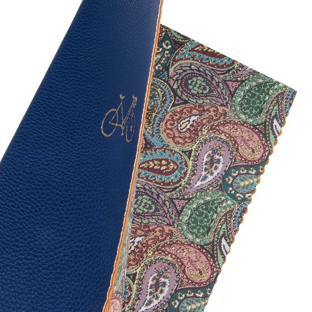 Carnet en cuir végétal ARTEBENE Majoie - A5 - Pointillé - Bleu - 240p - 4035461310166