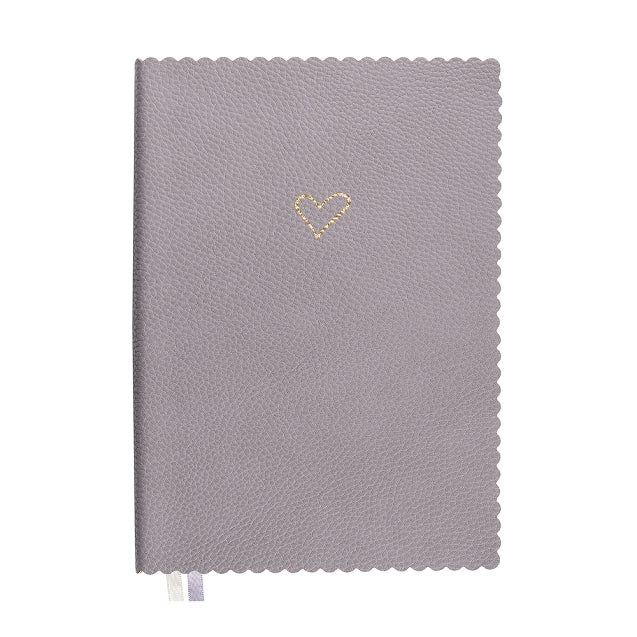 Carnet en cuir végétal ARTEBENE Majoie - A5 - Pointillé - Gris - 240p - 4035461297832