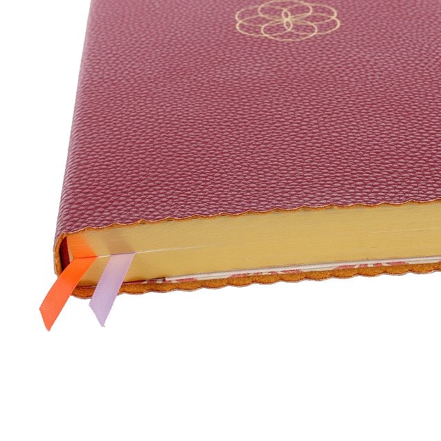 Carnet en cuir végétal ARTEBENE Majoie - A5 - Pointillé - Rouge - 240p - 4035461324491