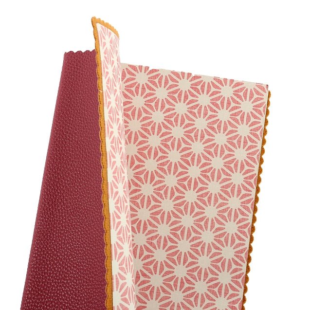 Carnet en cuir végétal ARTEBENE Majoie - A5 - Pointillé - Rouge - 240p - 4035461324491