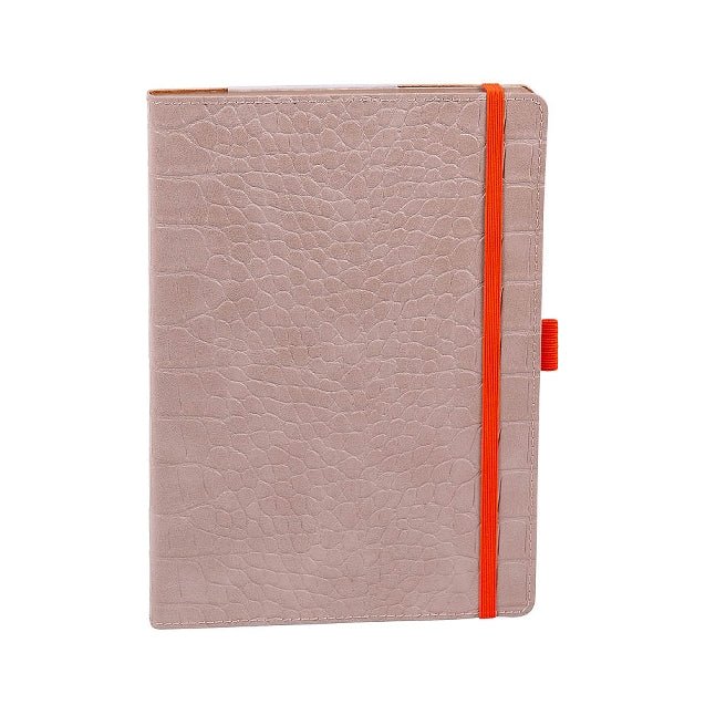 Carnet en cuir végétal ARTEBENE Majoie - A5 - Pointillé - Sable - 144p - 4035461304851