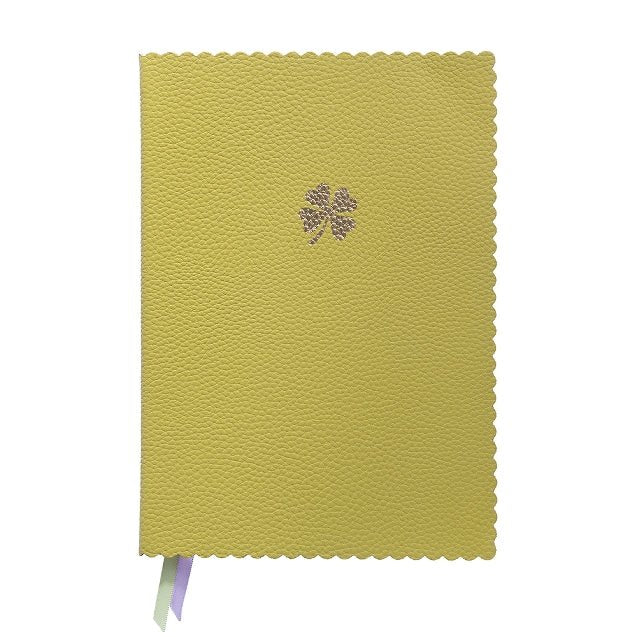 Carnet en cuir végétal ARTEBENE Majoie - A5 - Pointillé - Vert clair - 240p - 4035461320479