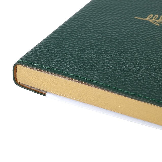 Carnet en cuir végétal ARTEBENE Majoie - A6 - Ligné - Vert sapin - 144p - 4035461339860