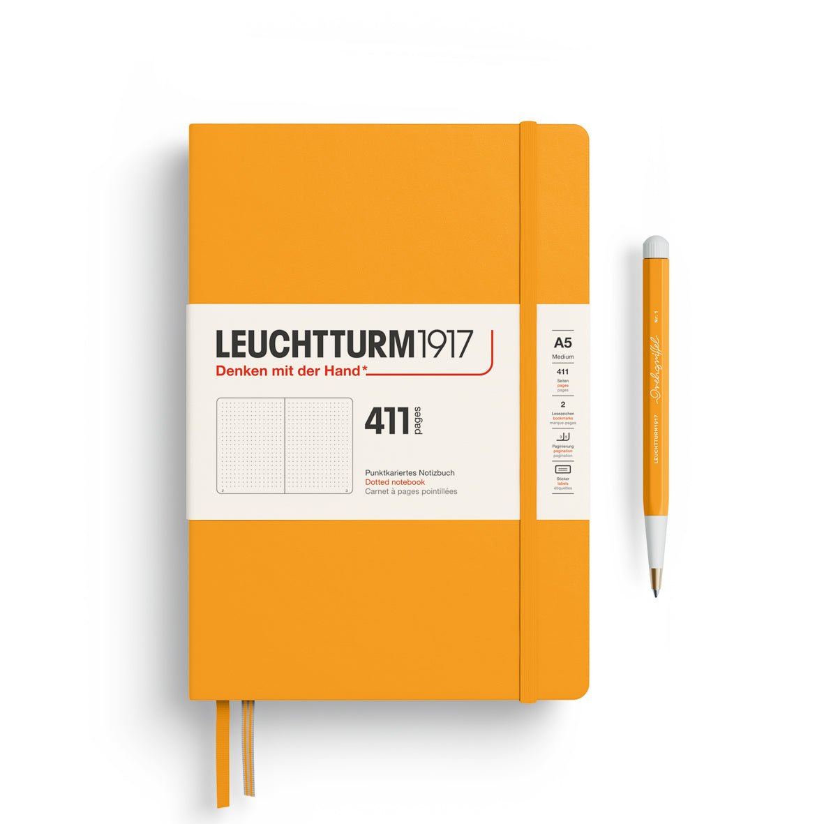 Carnet LEUCHTTURM1917 411 - A5 - Hardcover - Pointillé - Rising Sun -