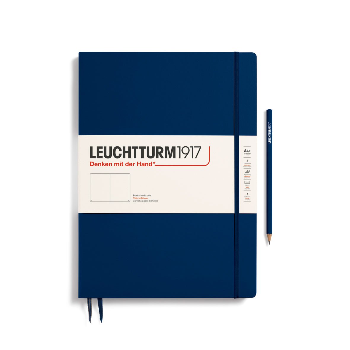 Carnet LEUCHTTURM1917 Classic - A4+ Slim - Hardcover - Uni - Navy - 4004117393983