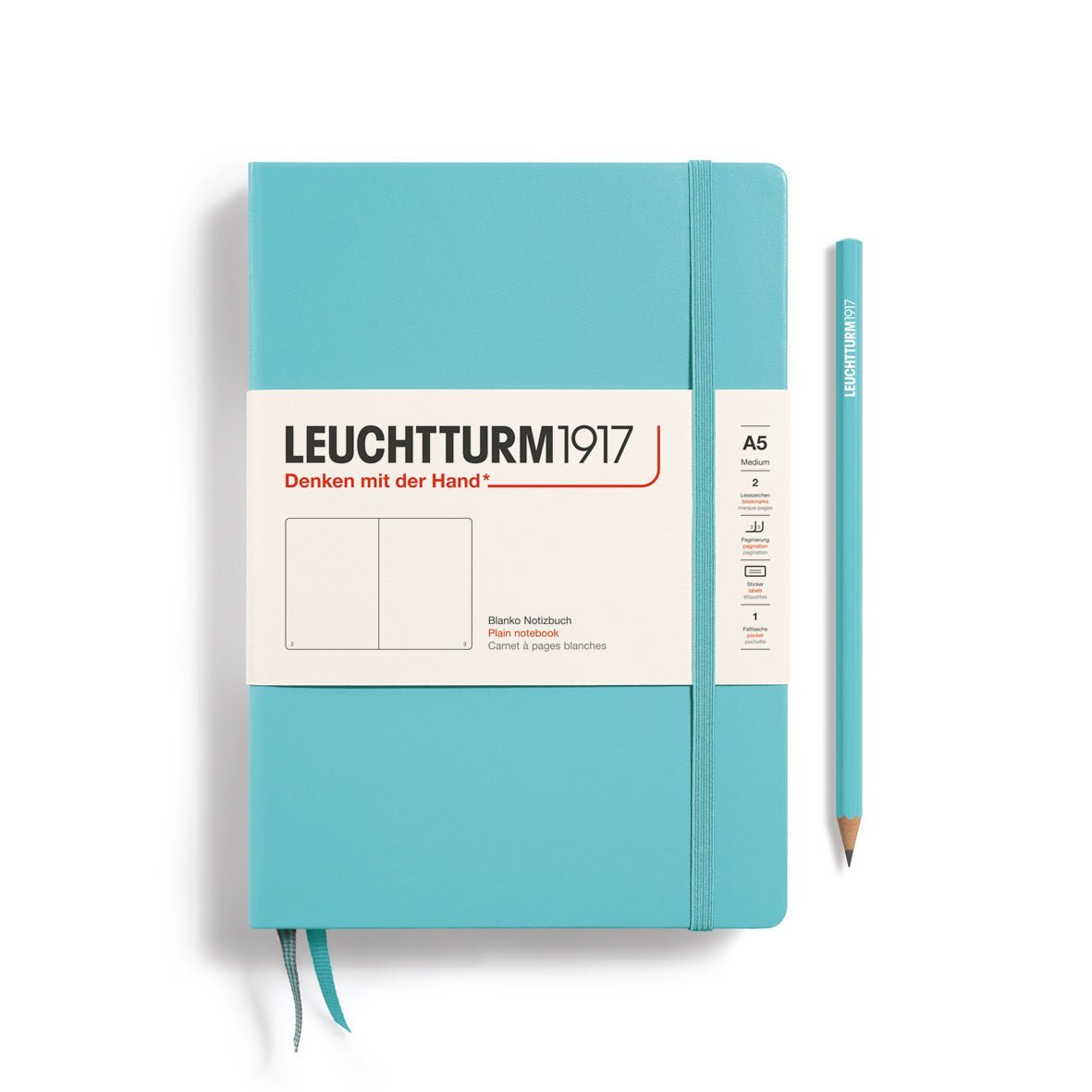 Carnet LEUCHTTURM1917 Classic - A5 - Hardcover - Uni - Aquamarine - 4004117588006