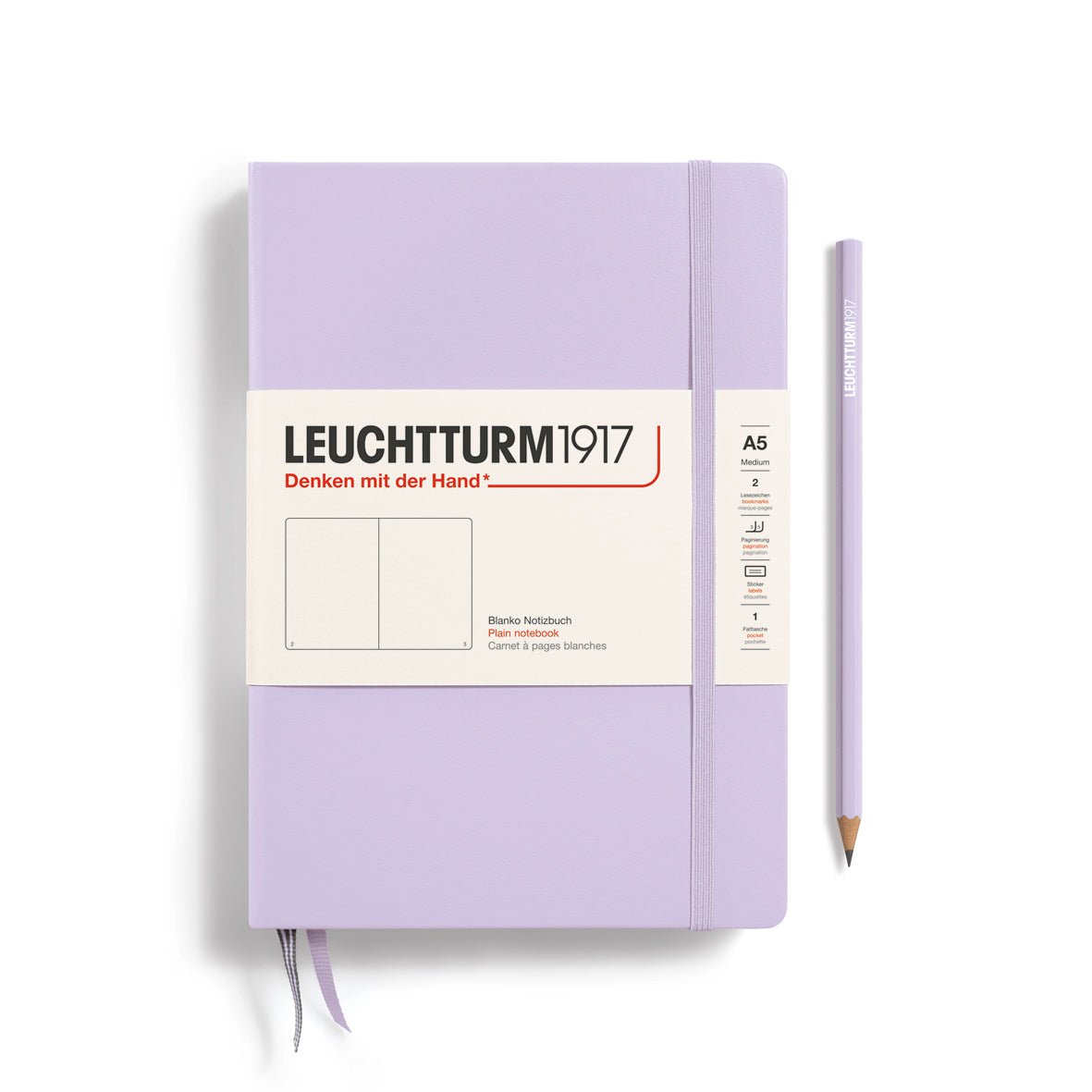 Carnet LEUCHTTURM1917 Classic - A5 - Hardcover - Uni - Lilac - 4004117609282