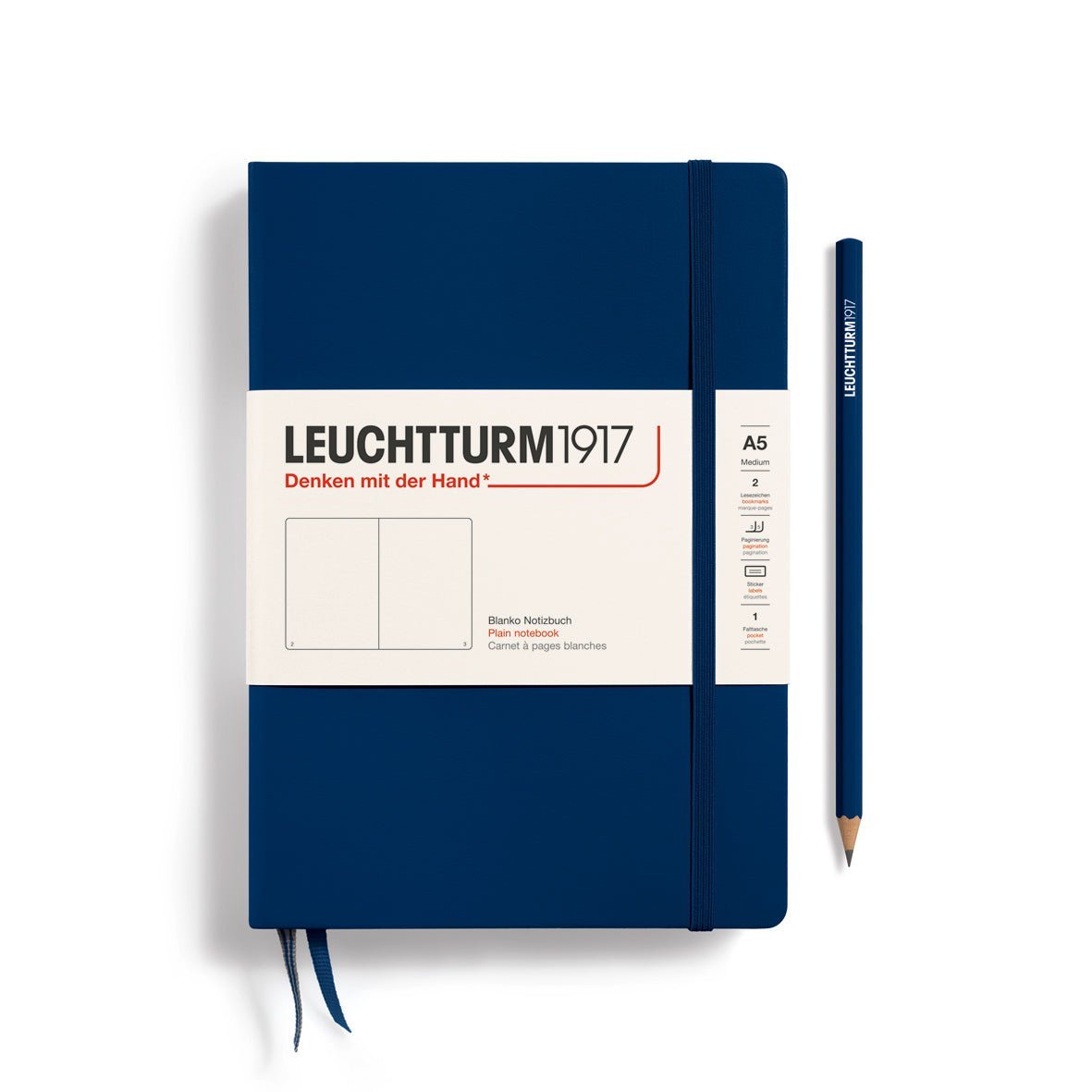 Carnet LEUCHTTURM1917 Classic - A5 - Hardcover - Uni - Navy - 4004117393860