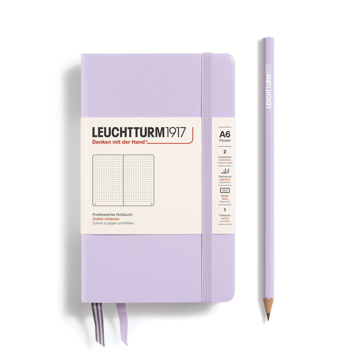 Carnet LEUCHTTURM1917 Classic - A6 - Hardcover - Pointillé - Lilac - 4004117632709