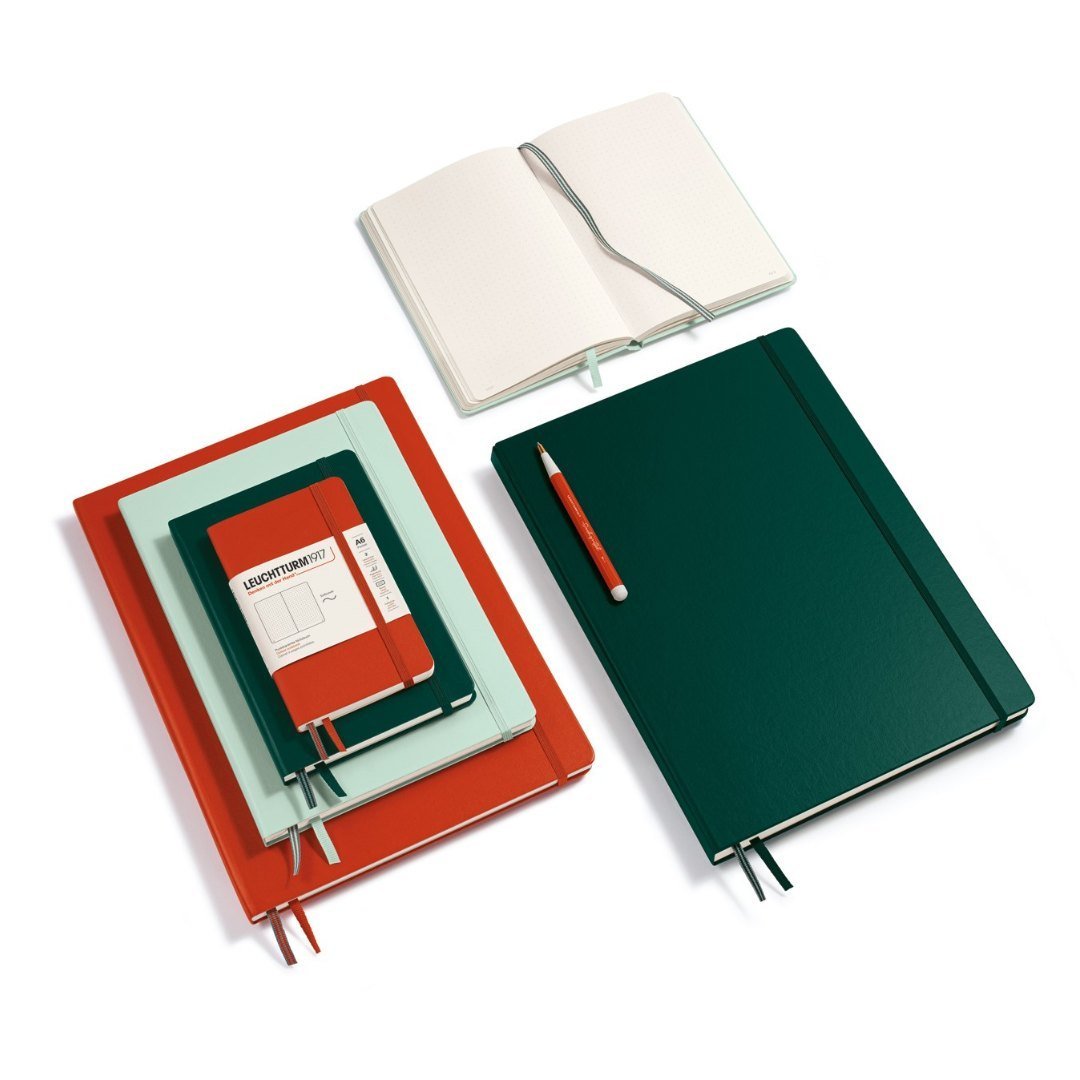 Carnet LEUCHTTURM1917 Classic - A6 - Hardcover - Quadrillé - Fox Red -