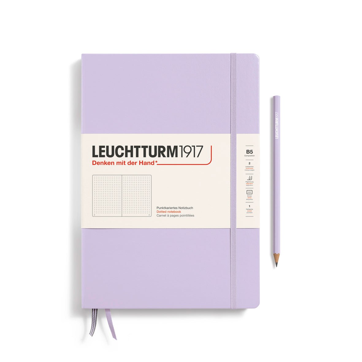 Carnet LEUCHTTURM1917 Classic - B5 - Hardcover - Pointillé - Lilac - 4004117632747