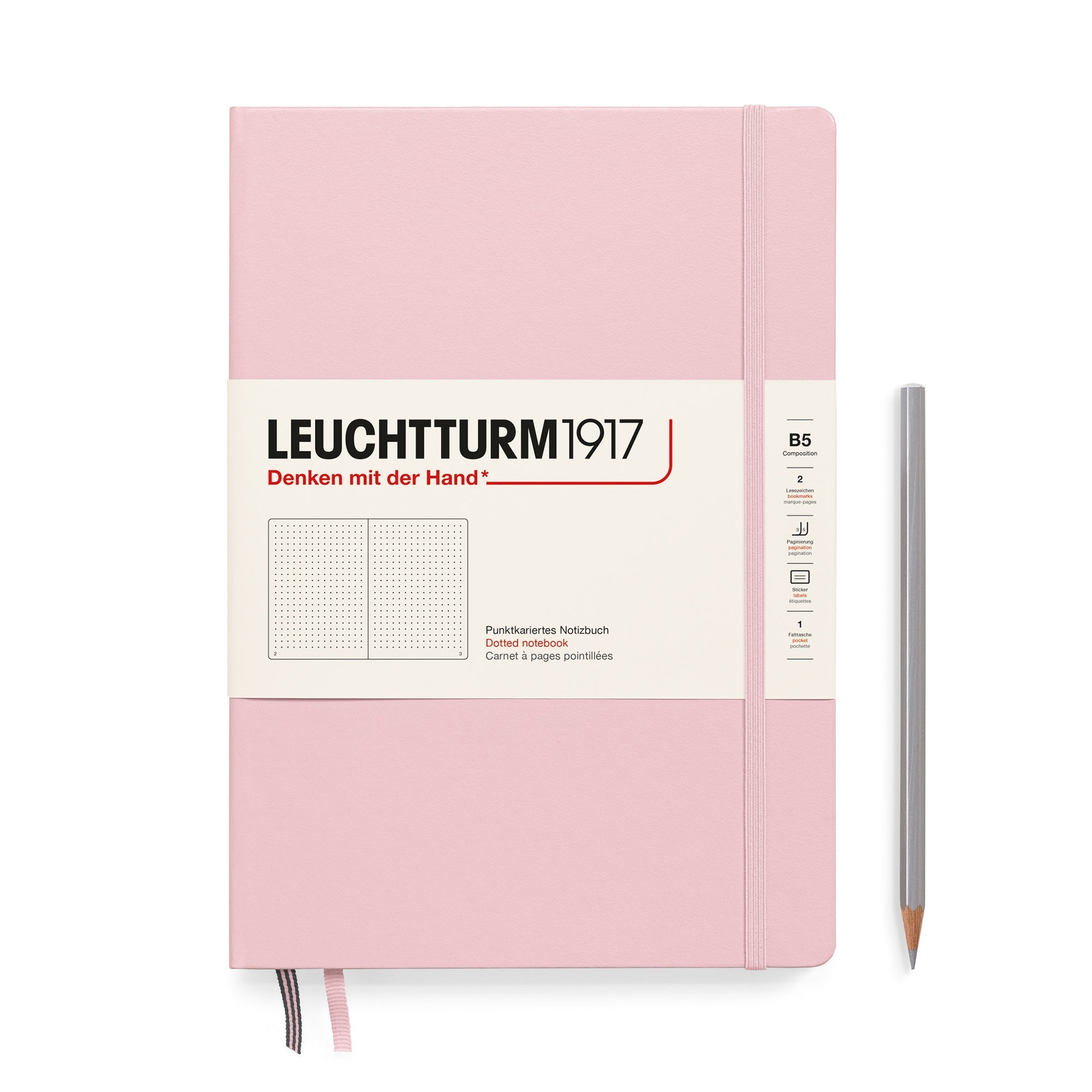 Carnet LEUCHTTURM1917 Classic - B5 - Hardcover - Pointillé - Powder - 4004117615931