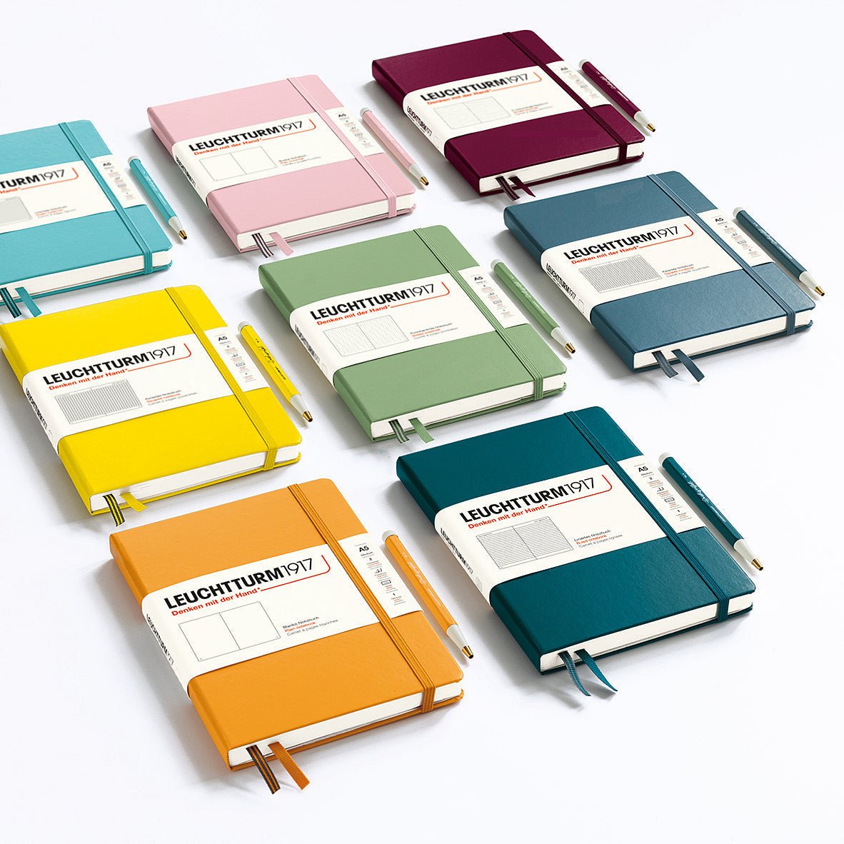 Carnet LEUCHTTURM1917 Classic - B5 - Hardcover - Pointillé - Sage - 4004117616051