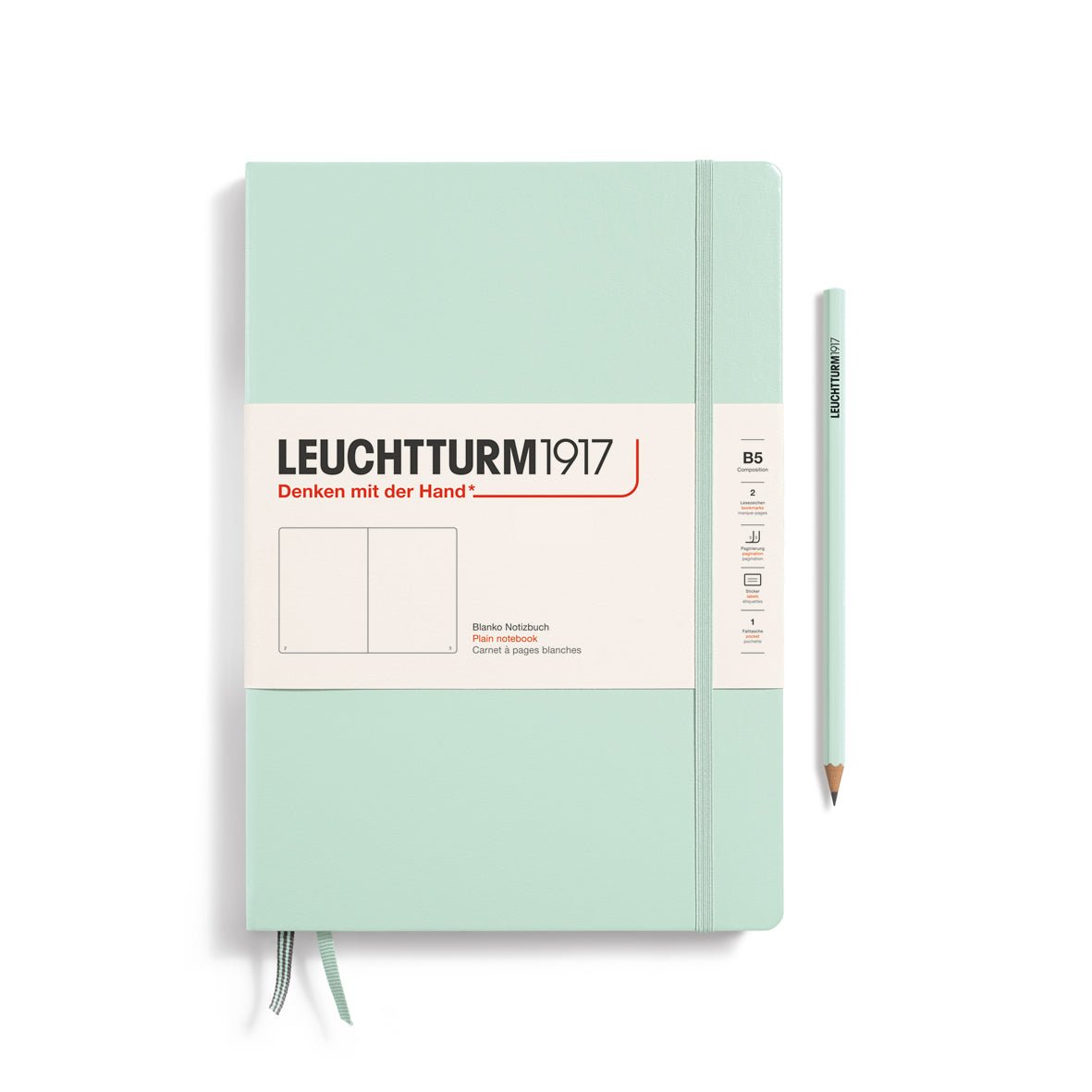 Carnet LEUCHTTURM1917 Classic - B5 - Hardcover - Uni - Mint Green - 4004117647697