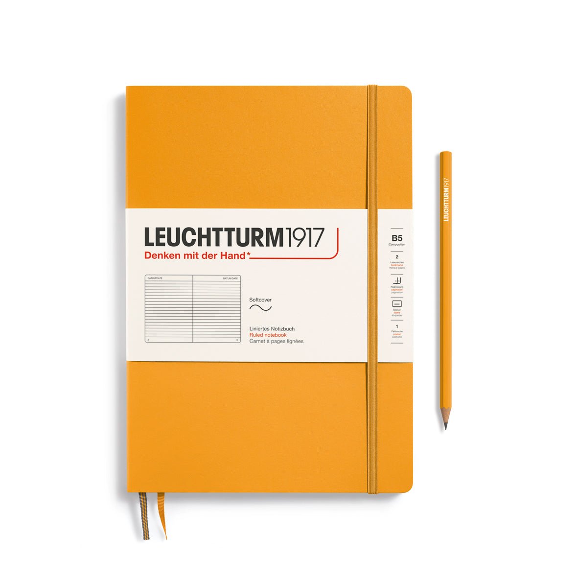 Carnet LEUCHTTURM1917 Classic - B5 - Softcover - Ligné - Rising Sun - 4004117610776