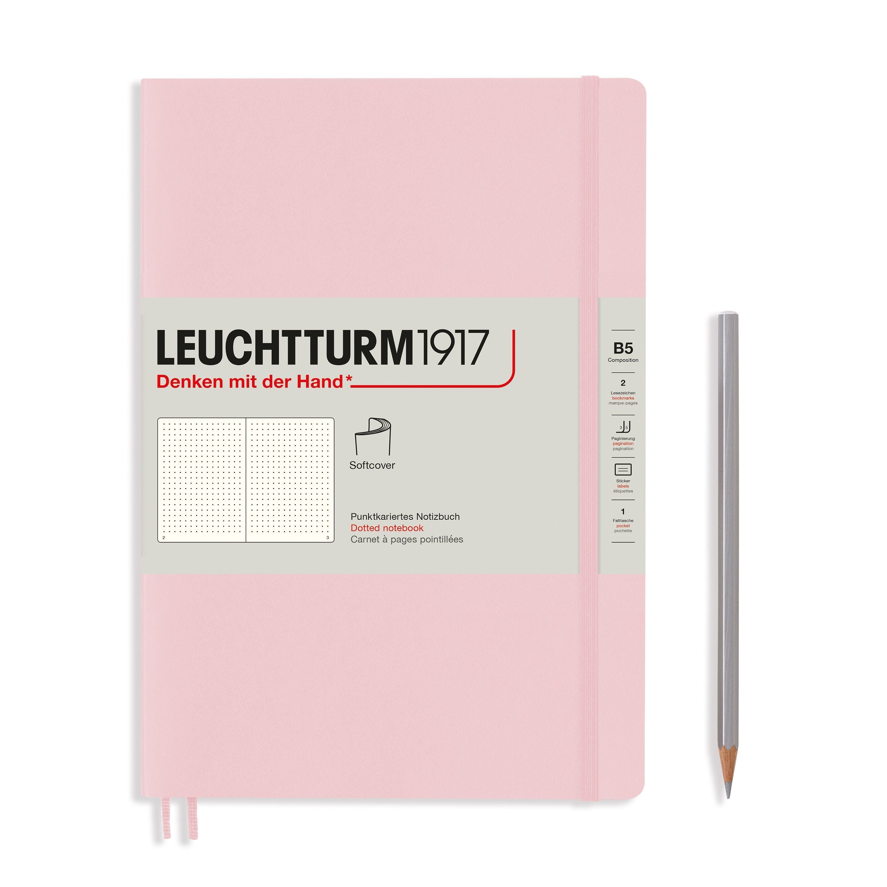 Carnet LEUCHTTURM1917 Classic - B5 - Softcover - Pointillé - Powder - 4004117593277