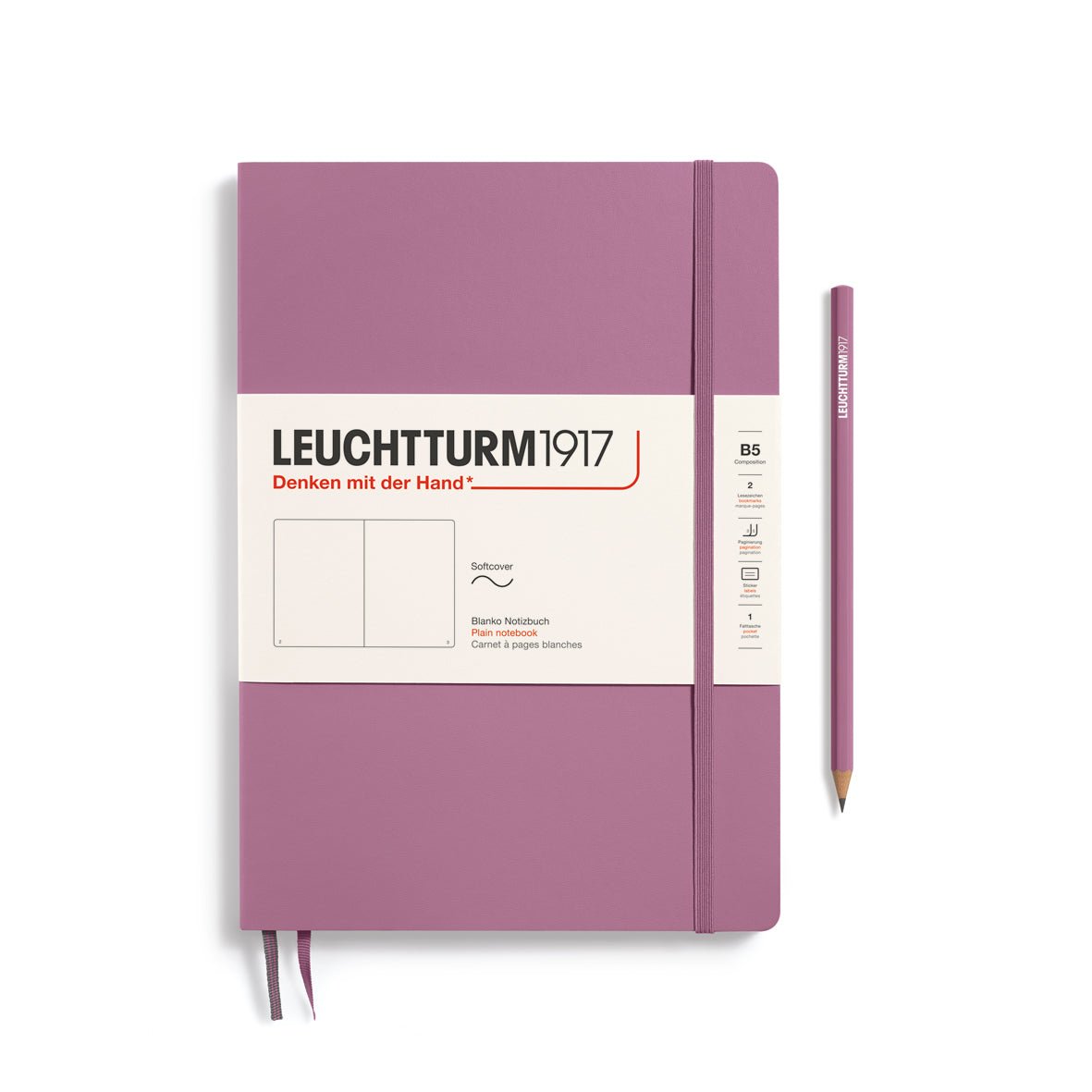 Carnet LEUCHTTURM1917 Classic - B5 - Softcover - Uni - Dusty Rose -