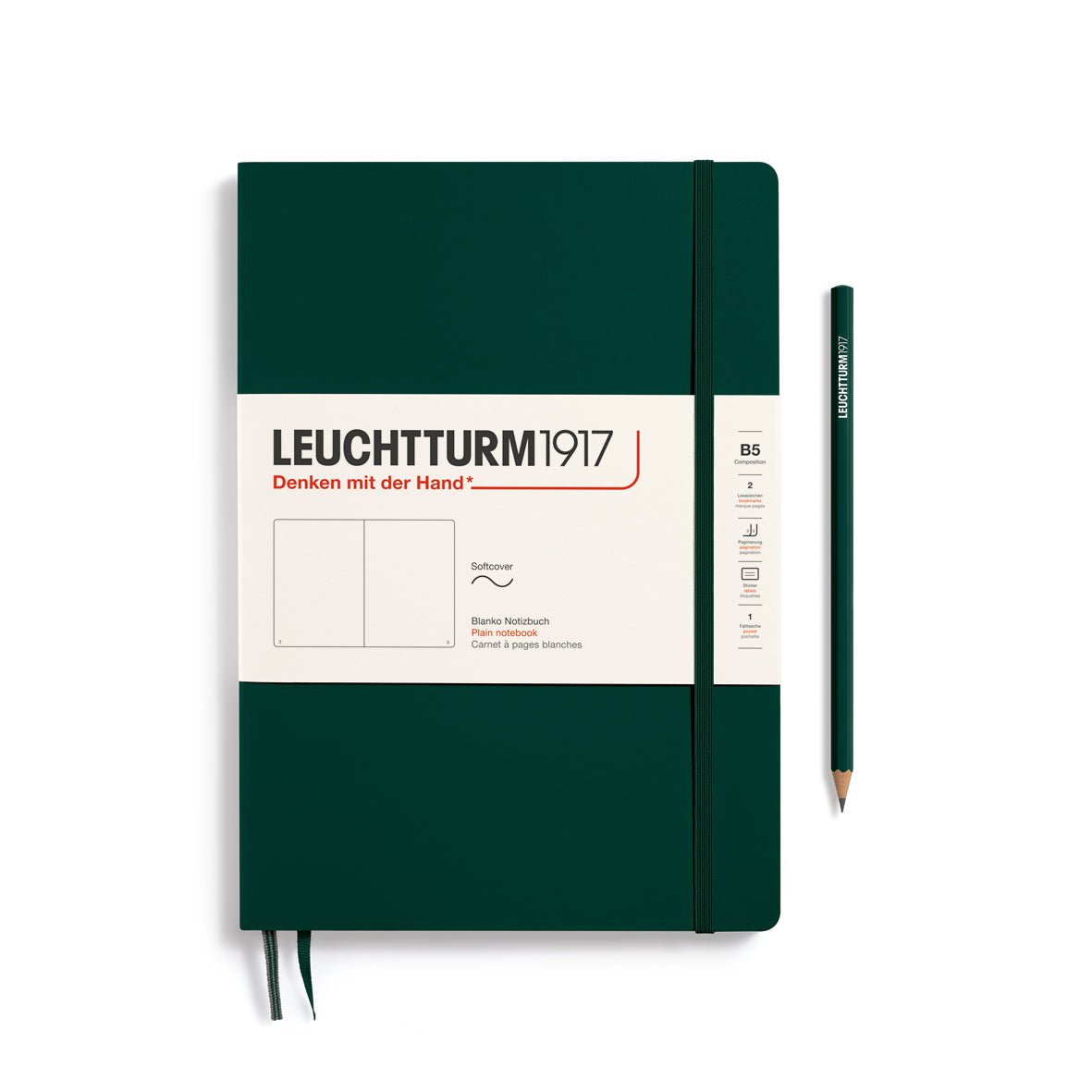 Carnet LEUCHTTURM1917 Classic - B5 - Softcover - Uni - Forest Green - 4004117647963