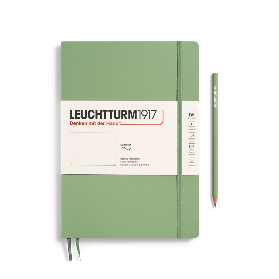 Carnet LEUCHTTURM1917 Classic - B5 - Softcover - Uni - Sage - 4004117593314