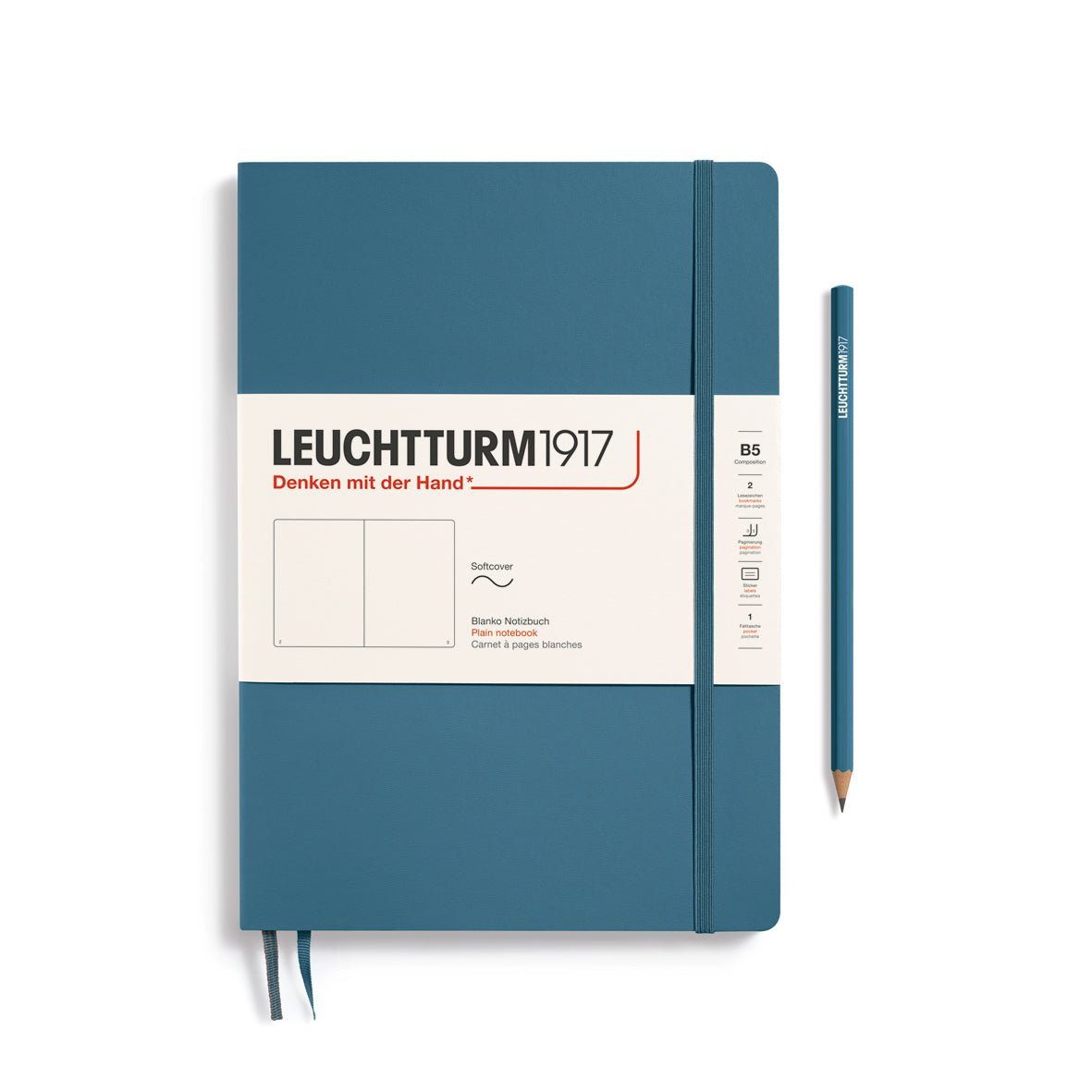 Carnet LEUCHTTURM1917 Classic - B5 - Softcover - Uni - Stone Blue - 4004117610783