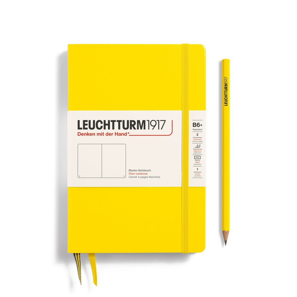 Carnet LEUCHTTURM1917 Classic - B6+ - Hardcover - Pointillé - Lemon - 4004117635540