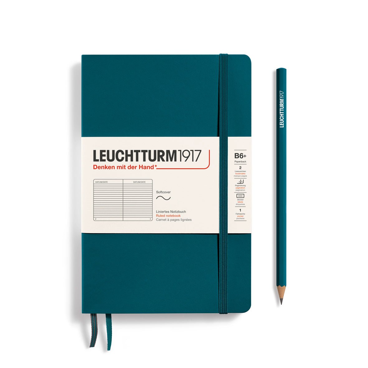 LEUCHTTURM1917 Outlines B6+ Carnet De Notes Imperméable Orange - Papier Cartes Marines 150g/m² Dotted, Idéal Plein Air, Randonnée, Voile, Pluie