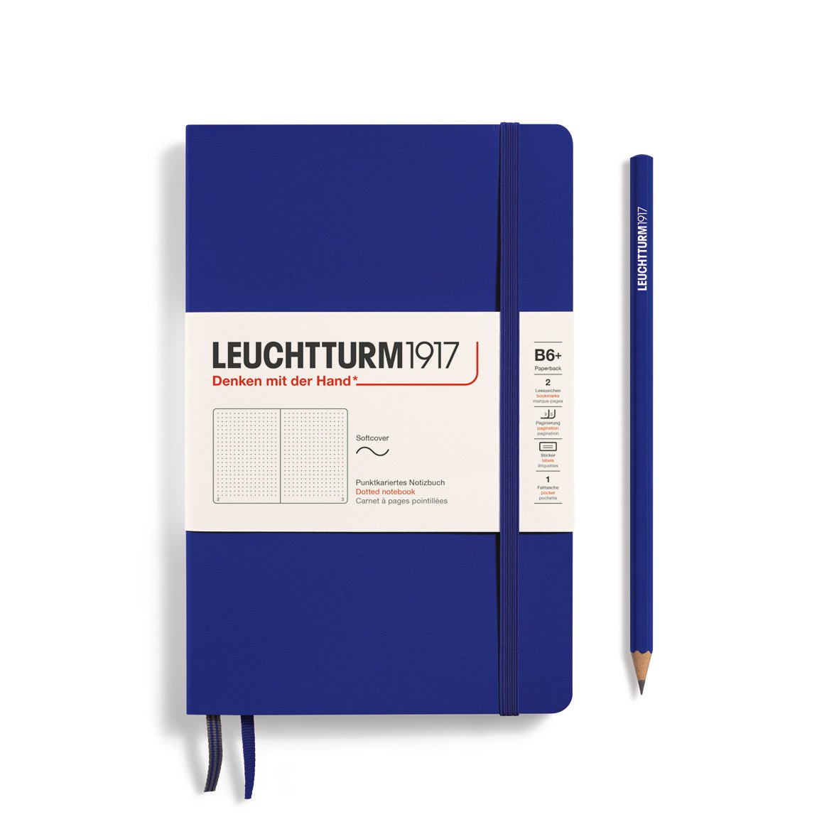 Carnet LEUCHTTURM1917 Classic - B6+ - Softcover - Pointillé - Ink -