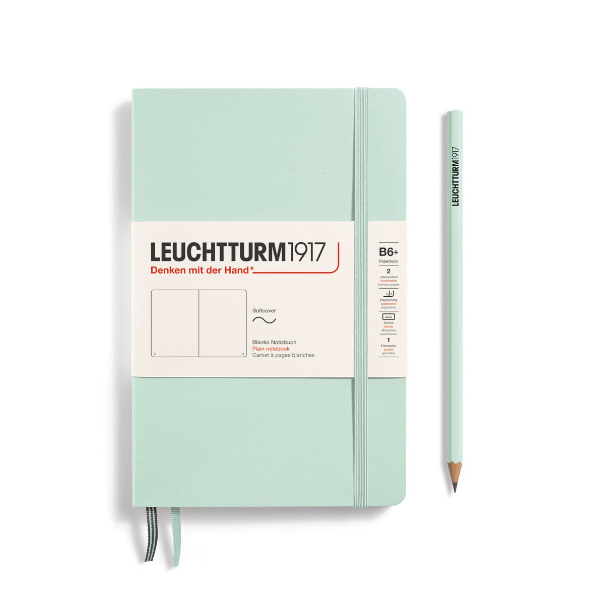 Carnet LEUCHTTURM1917 Classic - B6+ - Softcover - Uni - Mint Green - 4004117648083