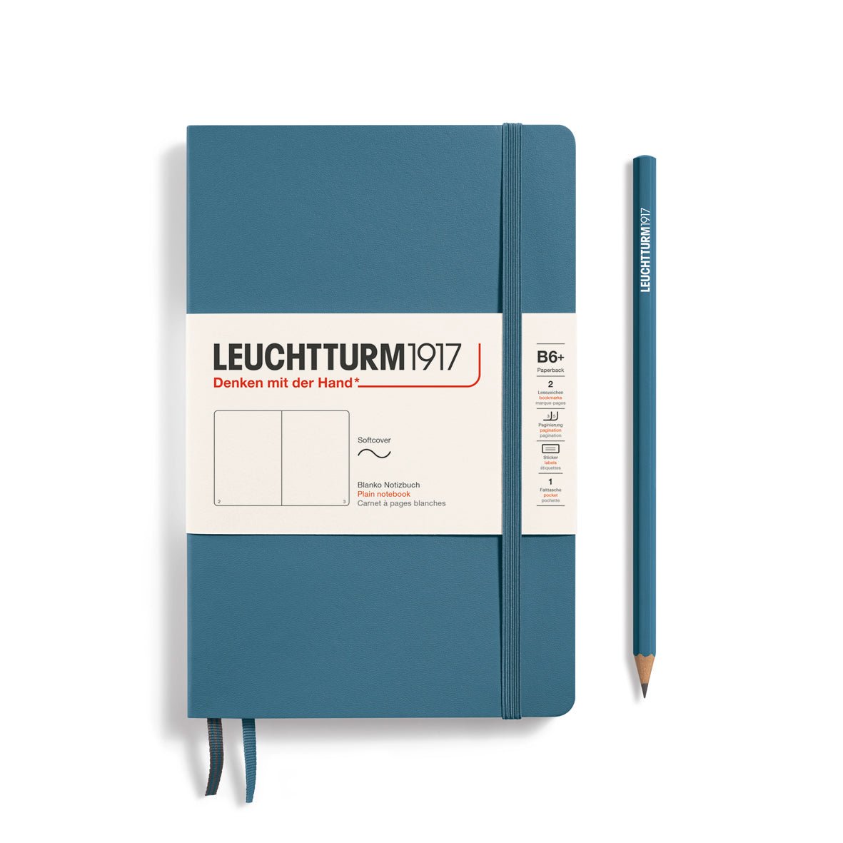 Carnet LEUCHTTURM1917 Classic - B6+ - Softcover - Uni - Stone Blue - 4004117610844