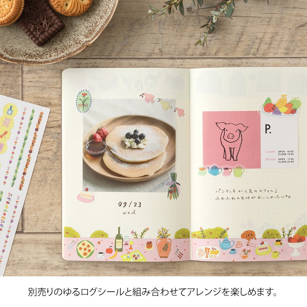 Carnet MIDORI Notebook Yuru Log - B6 - Pointillé - Ma Vie - 4902805153553