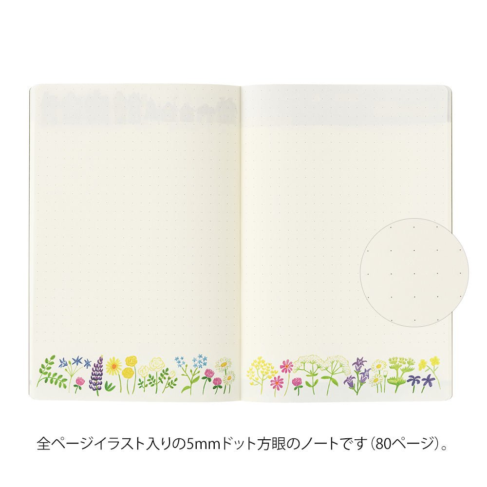 Carnet MIDORI Notebook Yuru Log - B6 - Pointillé - Scandinavie - 4902805153546