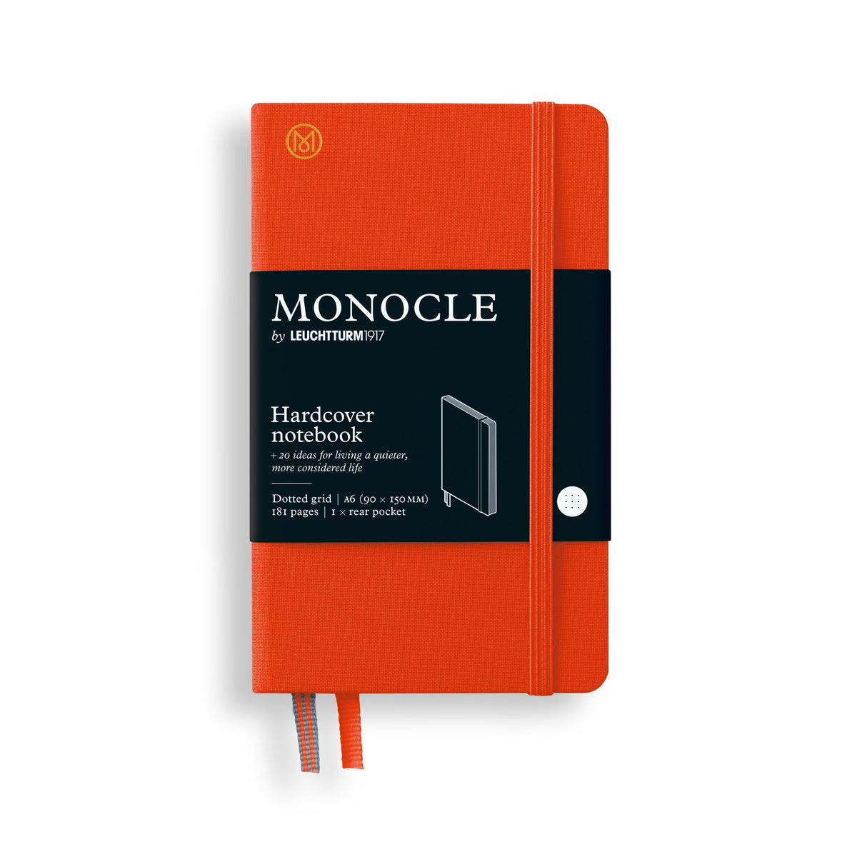 Carnet Monocle by LEUCHTTURM1917 - A6 - Hardcover - Pointillé - Mandarin - 4070292006826