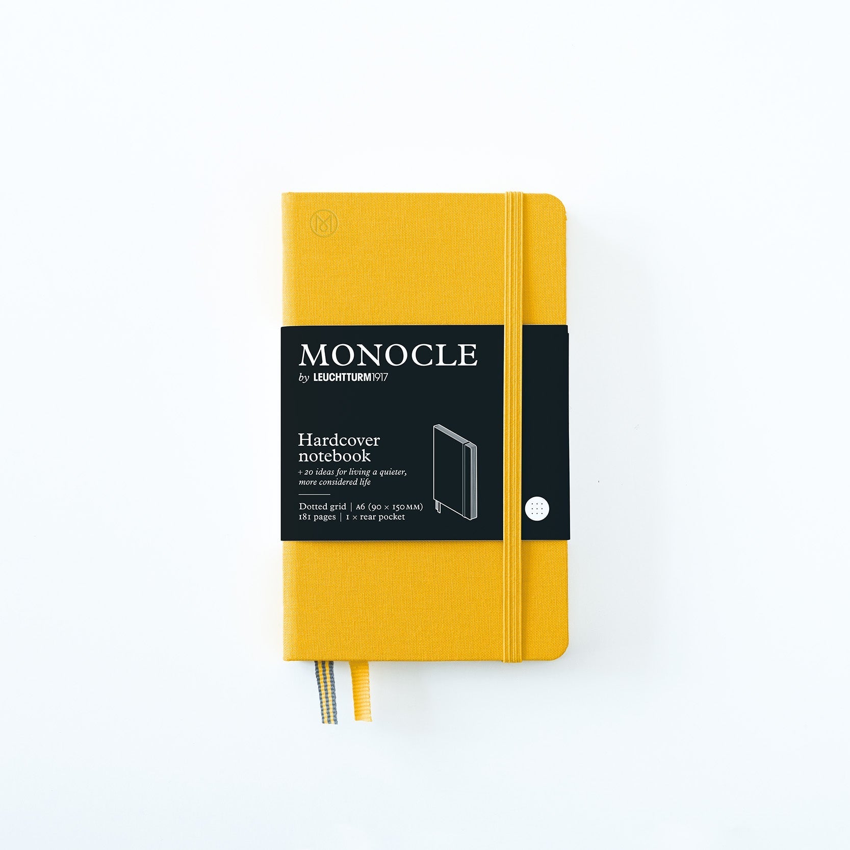Carnet Monocle by LEUCHTTURM1917 - A6 - Hardcover - Pointillé - Yellow -