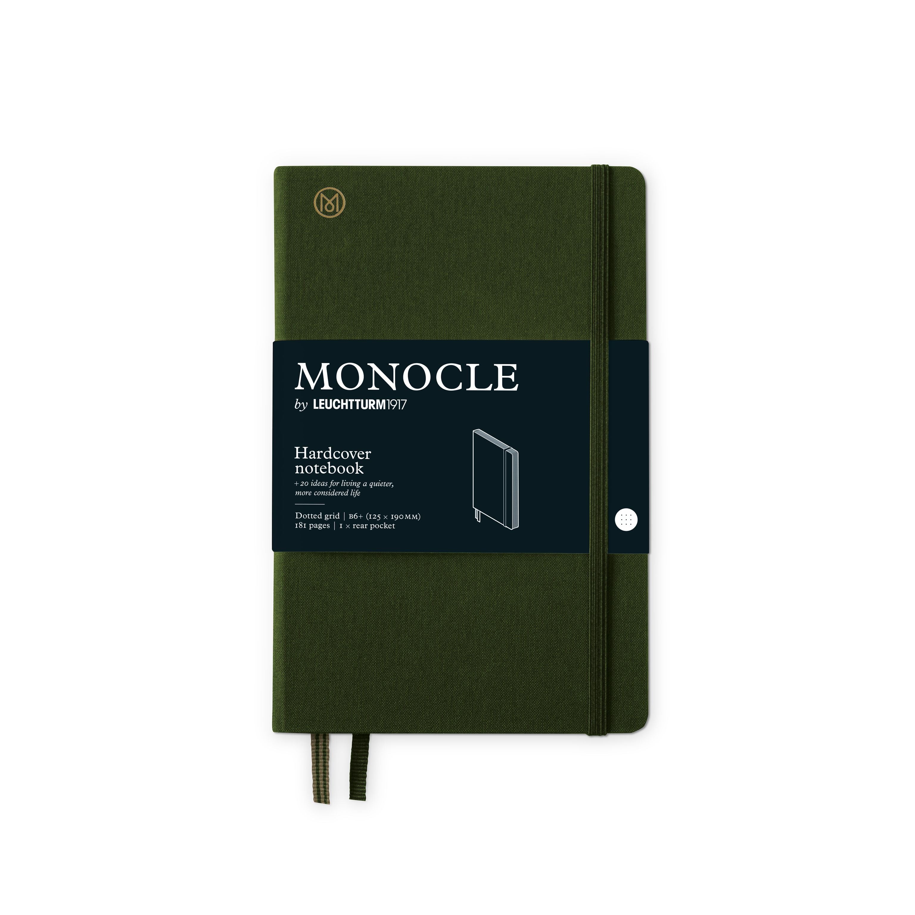 Carnet Monocle by LEUCHTTURM1917 - B6+ - Hardcover - Pointillé - Olive - 4004117643668