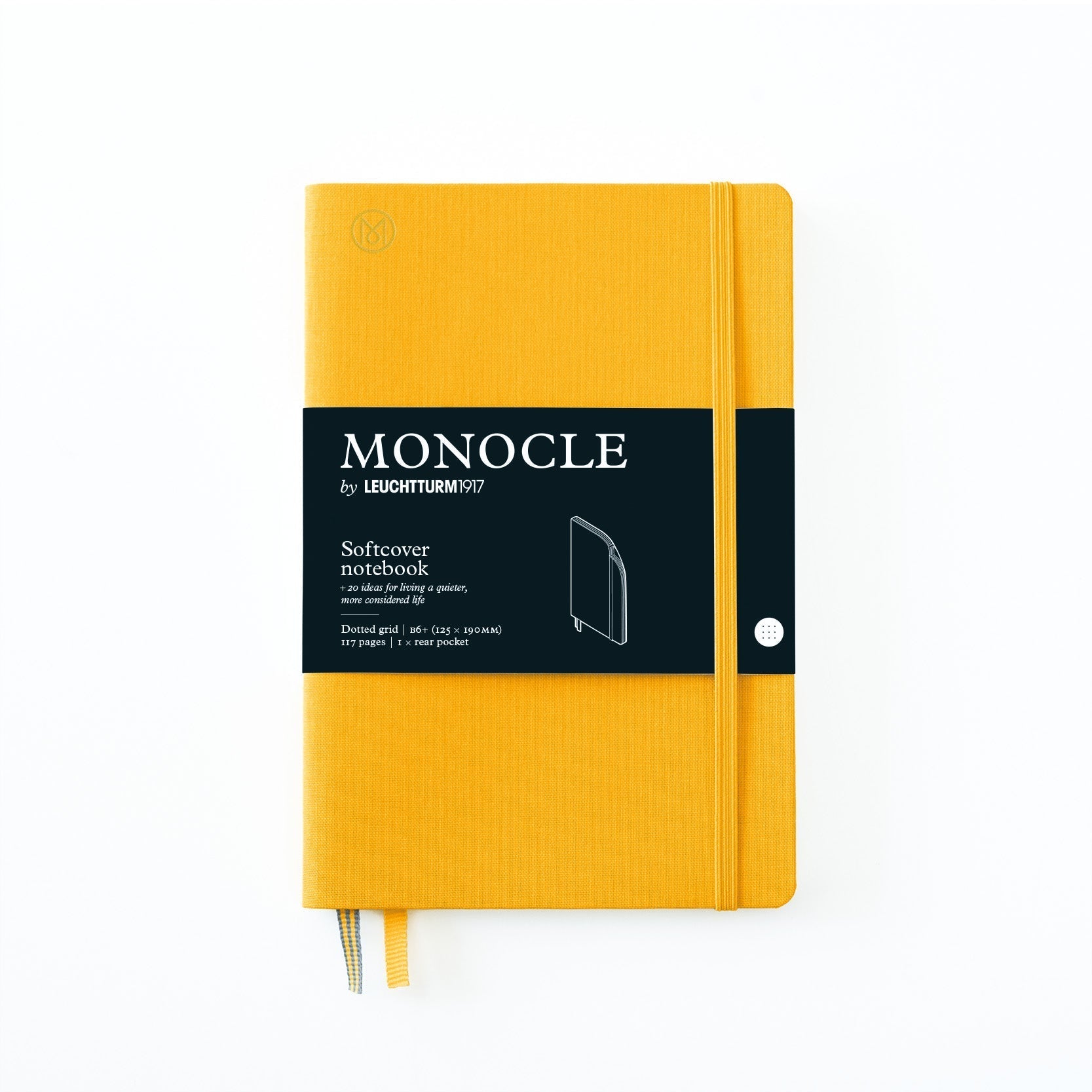 Carnet Monocle by LEUCHTTURM1917 - B6+ - Softcover - Pointillé - Yellow - 4004117587733