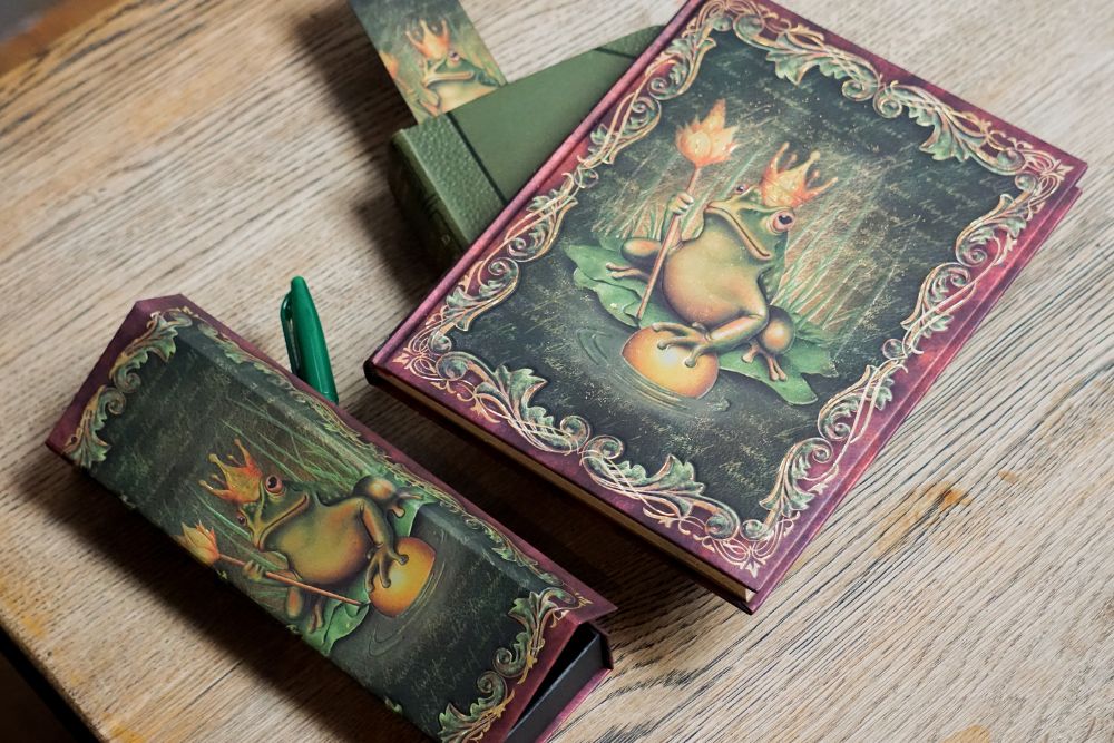 Carnet PAPERBLANKS Les Frères Grimm, Le Roi Grenouille - Midi Rigide 144p - Ligné - Illustré - 9781439797846