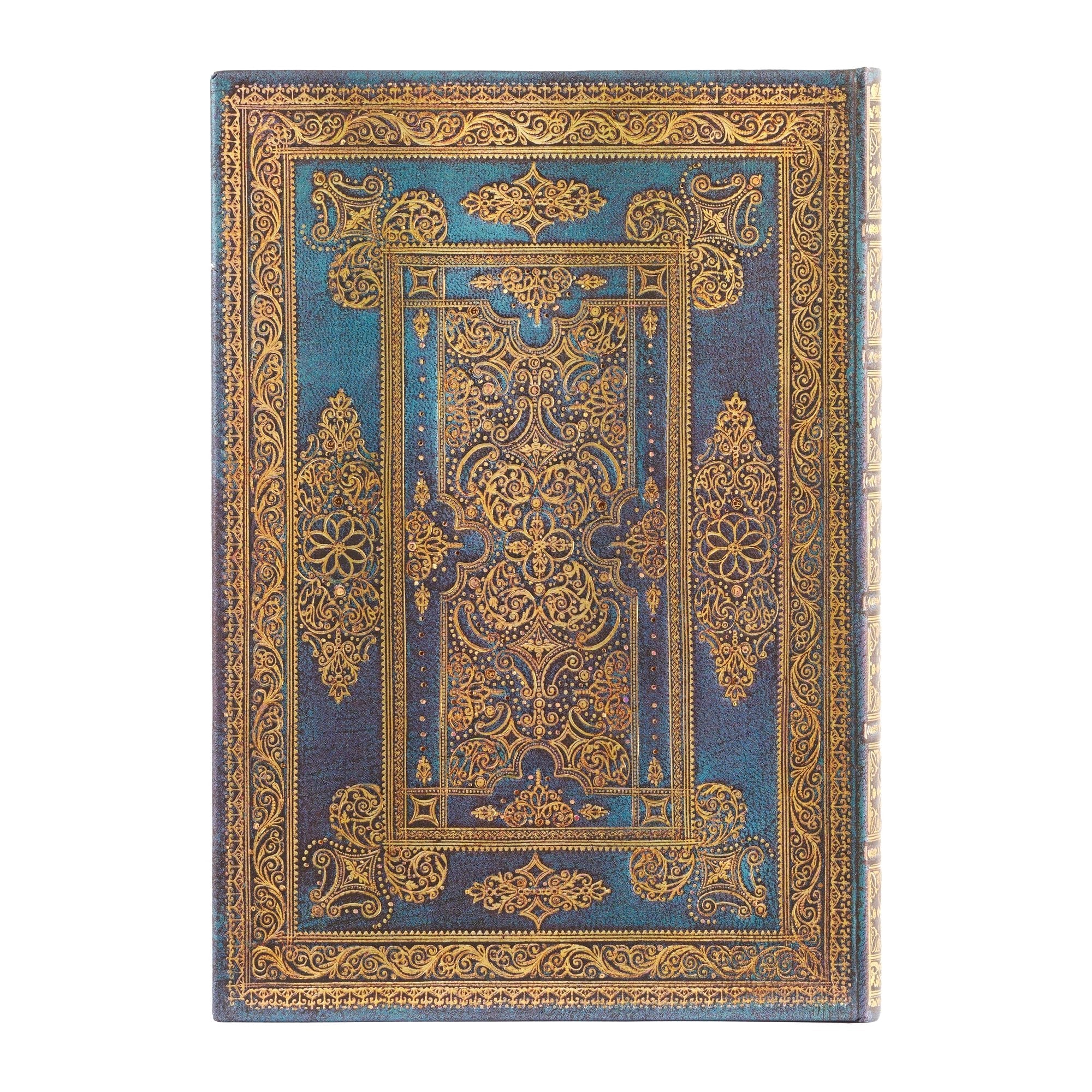 Carnet PAPERBLANKS Luxe Bleu - Midi - Hardcover - Ligné - 144p - 9781439795910