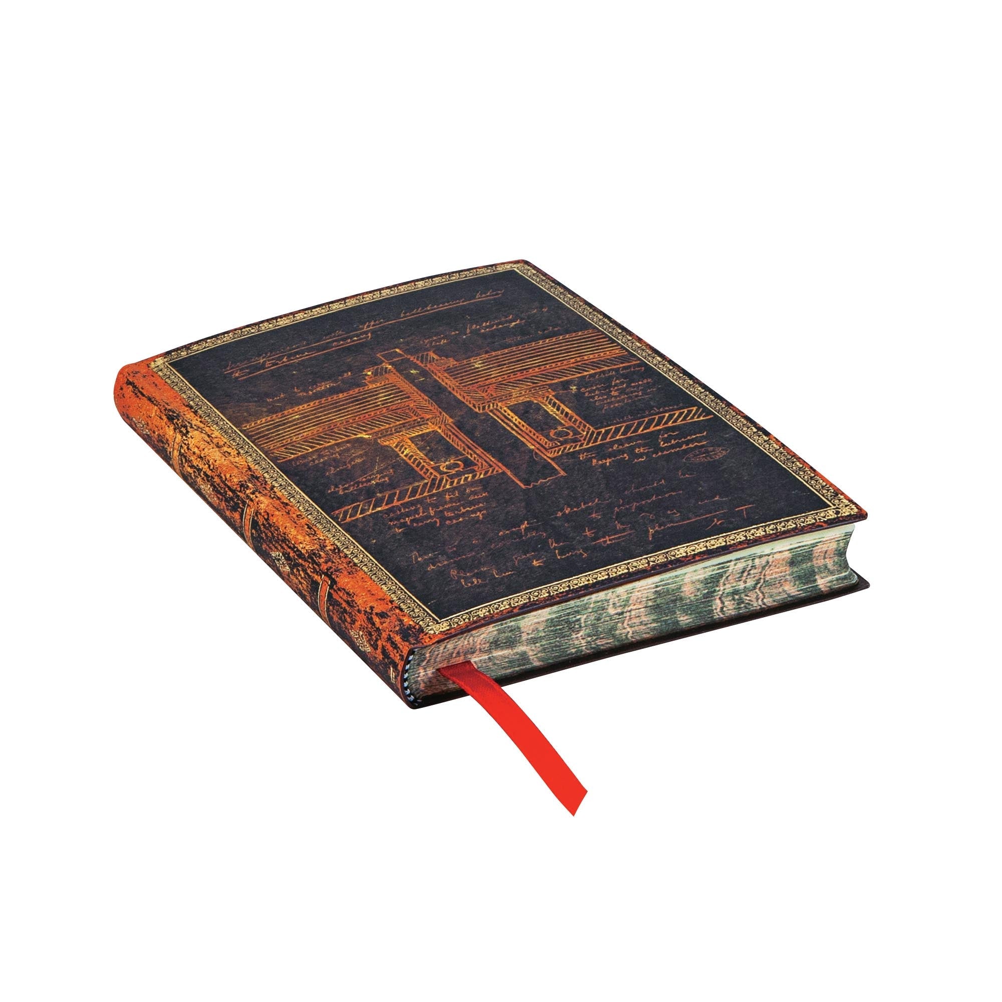 Carnet PAPERBLANKS Tesla, Croquis d'une Turbine - Mini - Softcover - Uni - 208p - 9781439764374