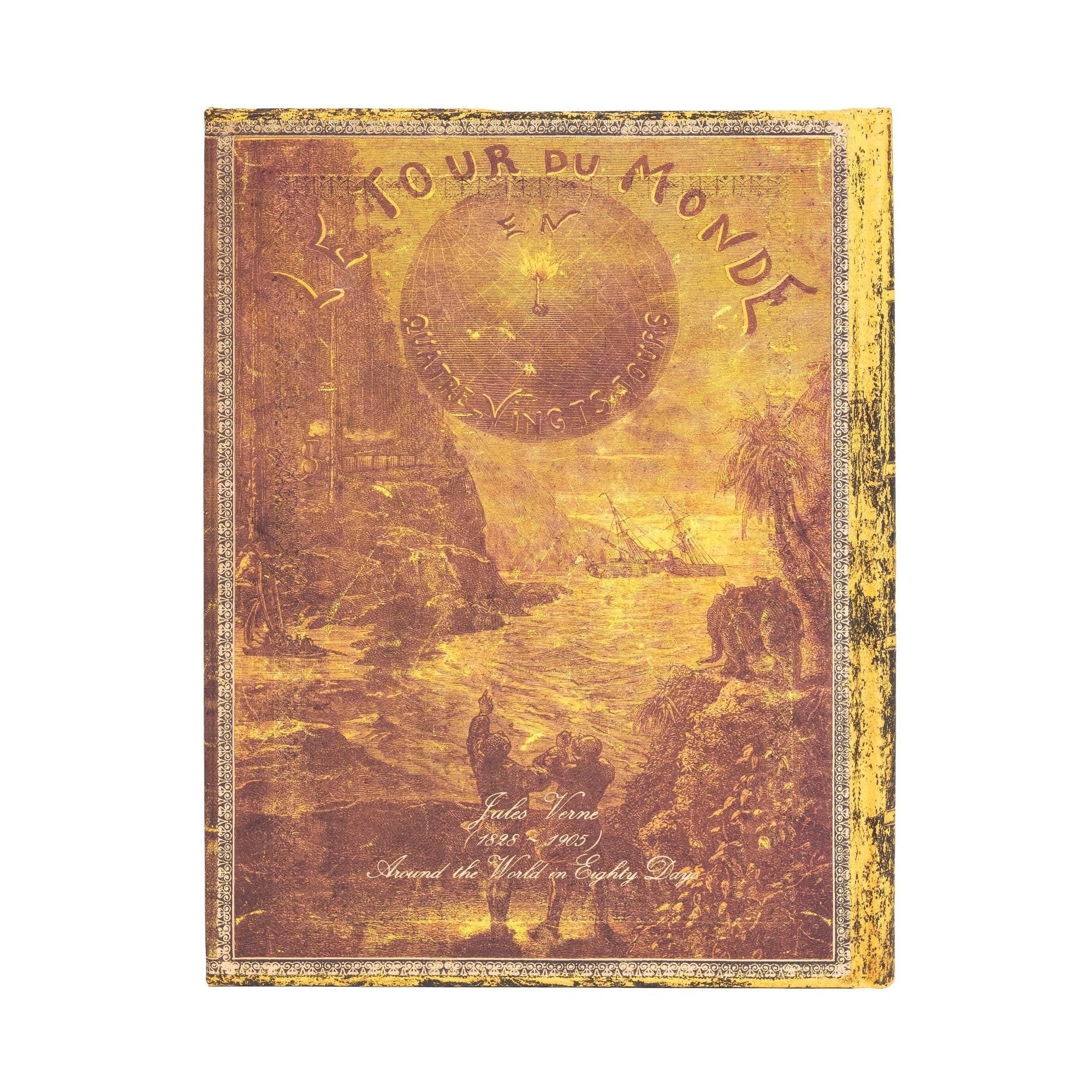 Carnet PAPERBLANKS Verne, Le Tour du Monde - Ultra - Hardcover - Ligné - 144p - 9781439764978