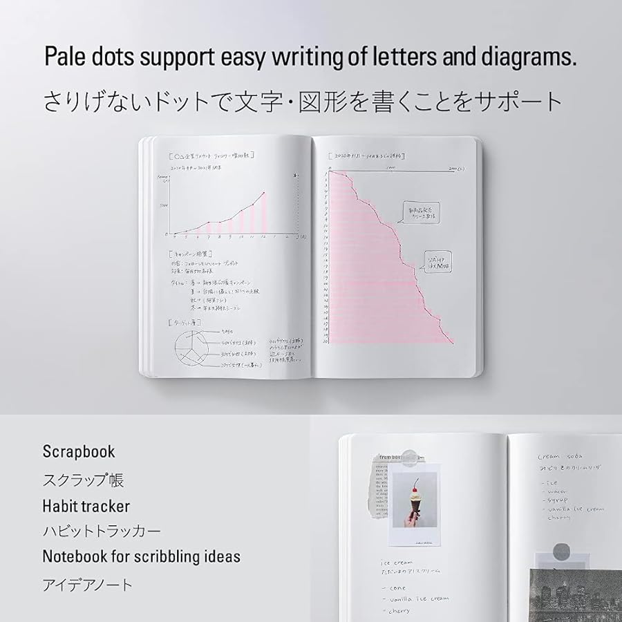 Carnet STÁLOGY 365Days Notebook - A5 - Softcover - Pointillé - Red - 4904140081485