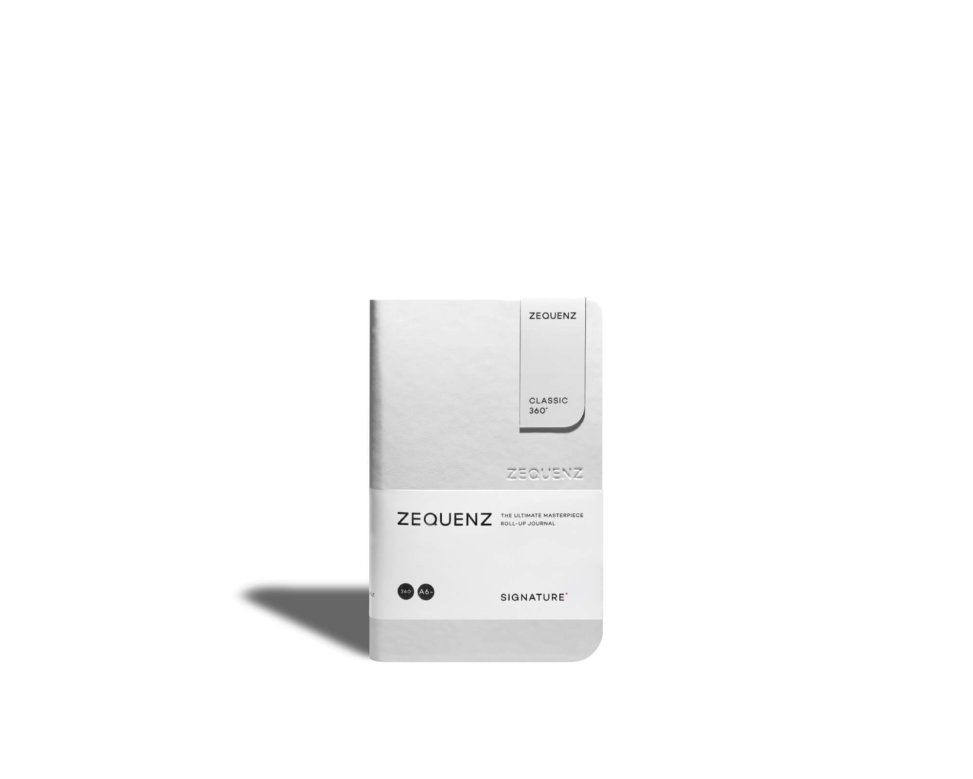 Carnet ZEQUENZ Signature Classic - A6 - Ligné - White -