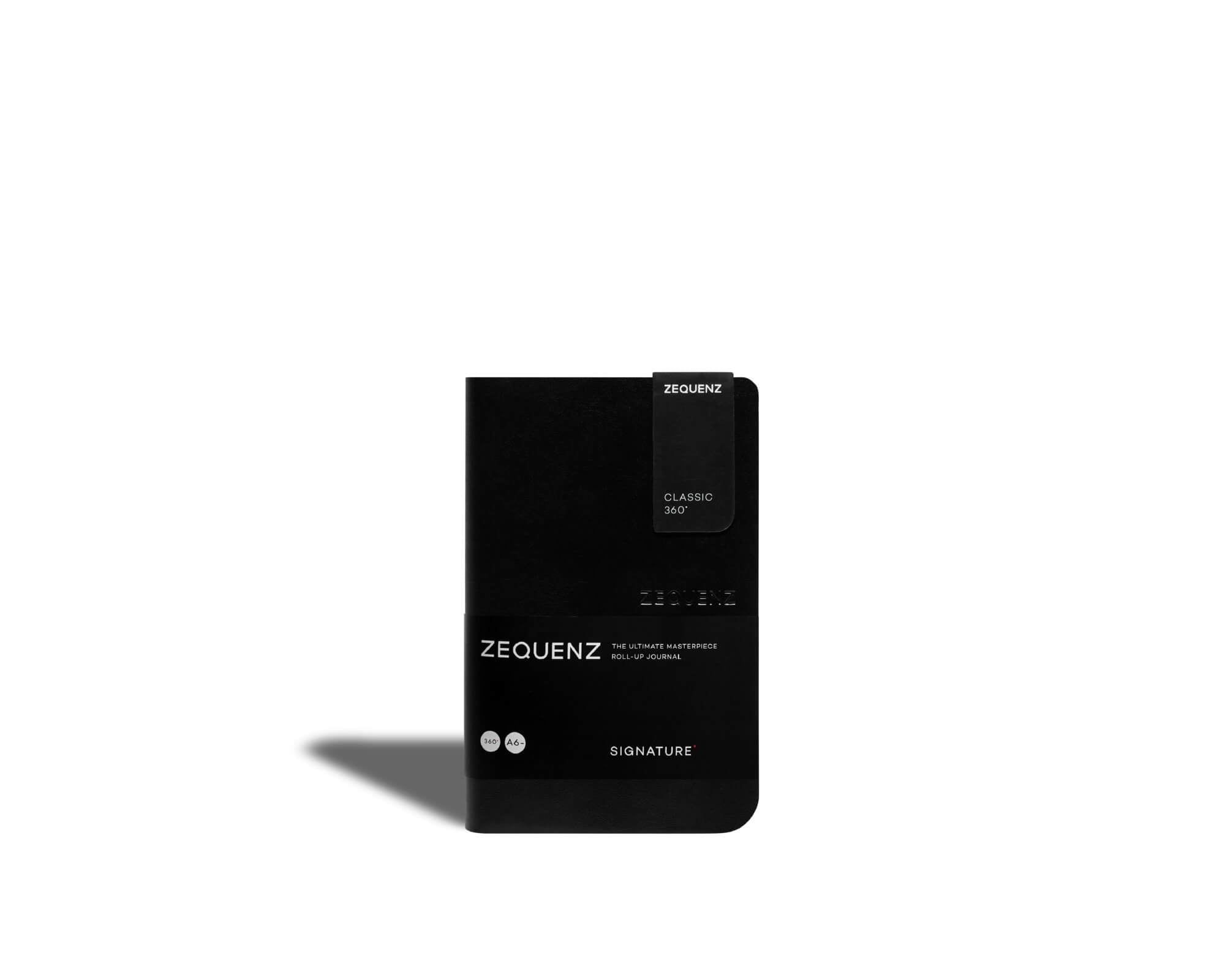 Carnet ZEQUENZ Signature Classic - A6 - Quadrillé - Black -