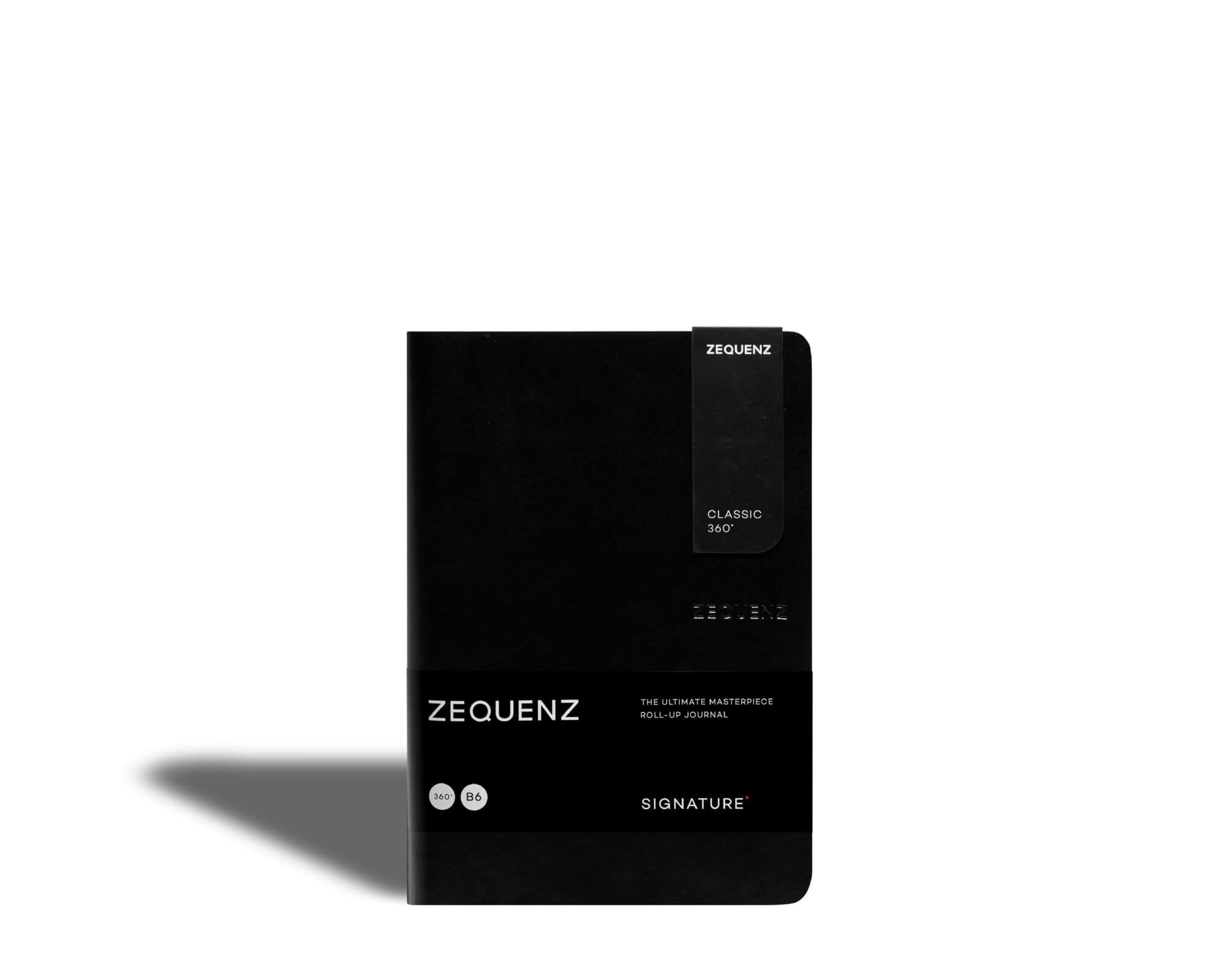 Carnet ZEQUENZ Signature Lite - B6 - Ligné - Black - 8859340500662