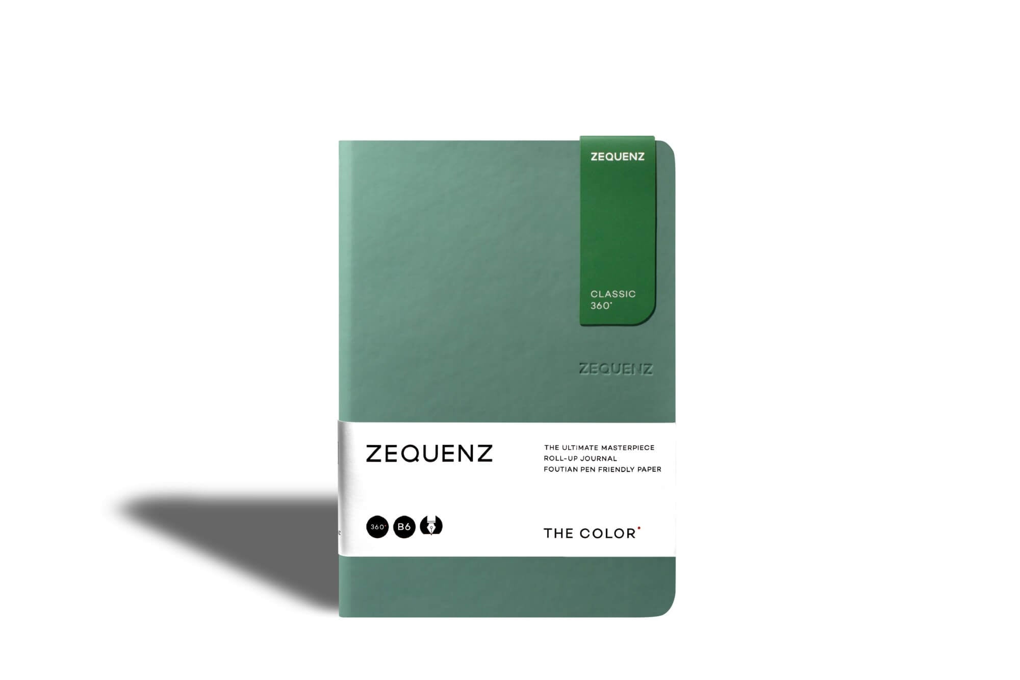 Carnet ZEQUENZ The Color - B6 - Quadrillé - Jade - 8859340512368