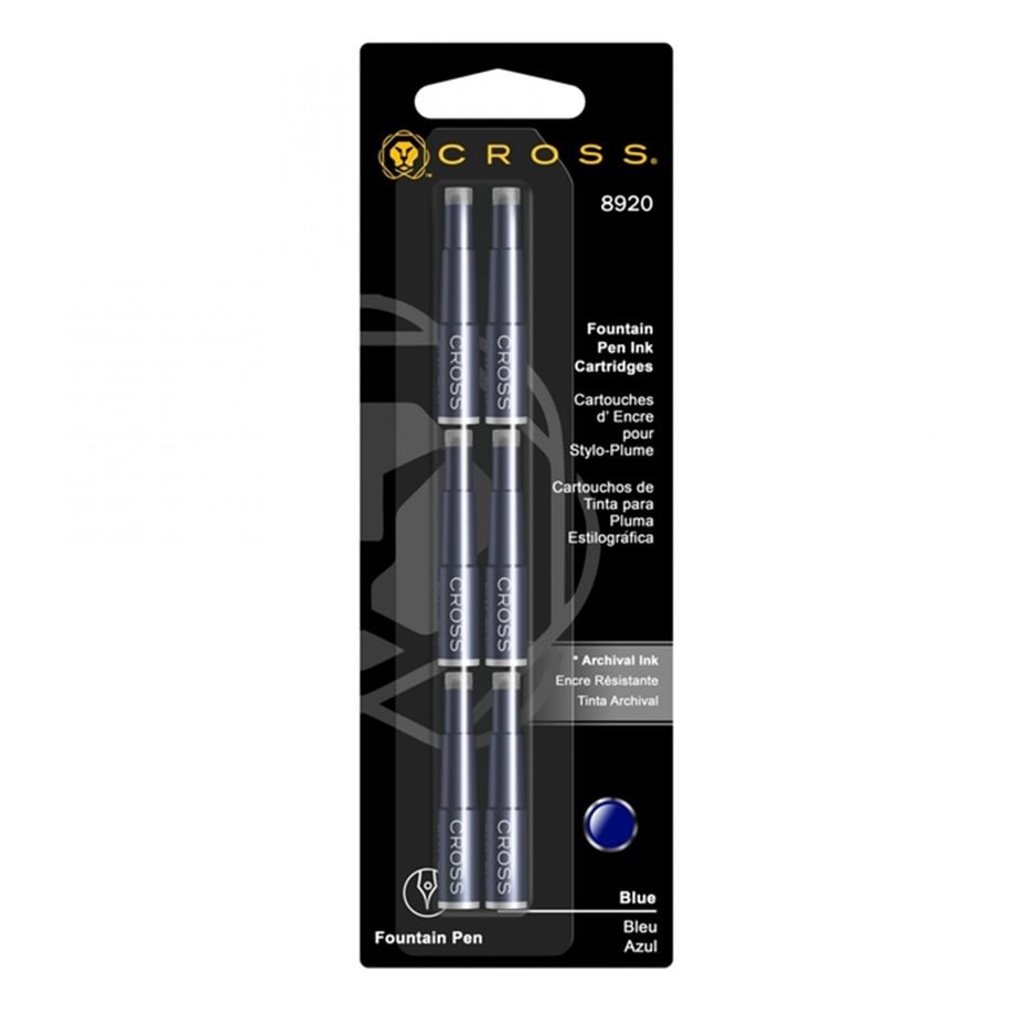 Cartouches d'encre CROSS - Bleu - 073228089201